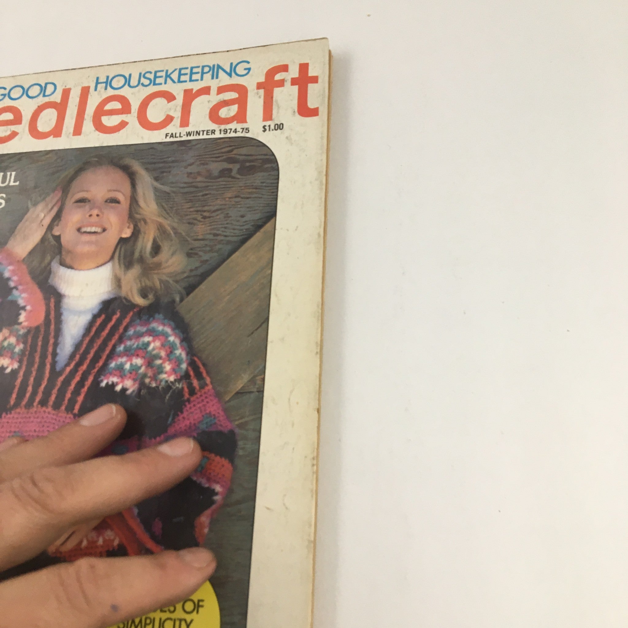 Good Housekeeping Needlecraft Fall 1974 Fashions to Knit, Crochet, Sew No Label