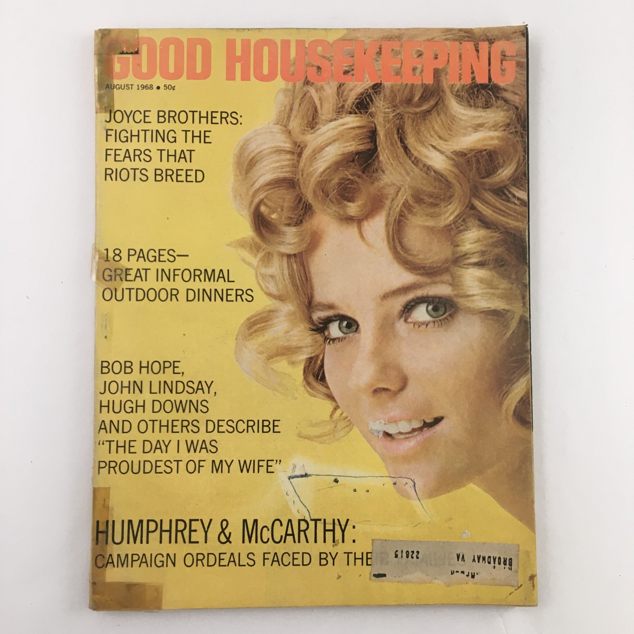 Good Housekeeping Magazine August 1968 Joyce Brothers Fears That Riots Breed