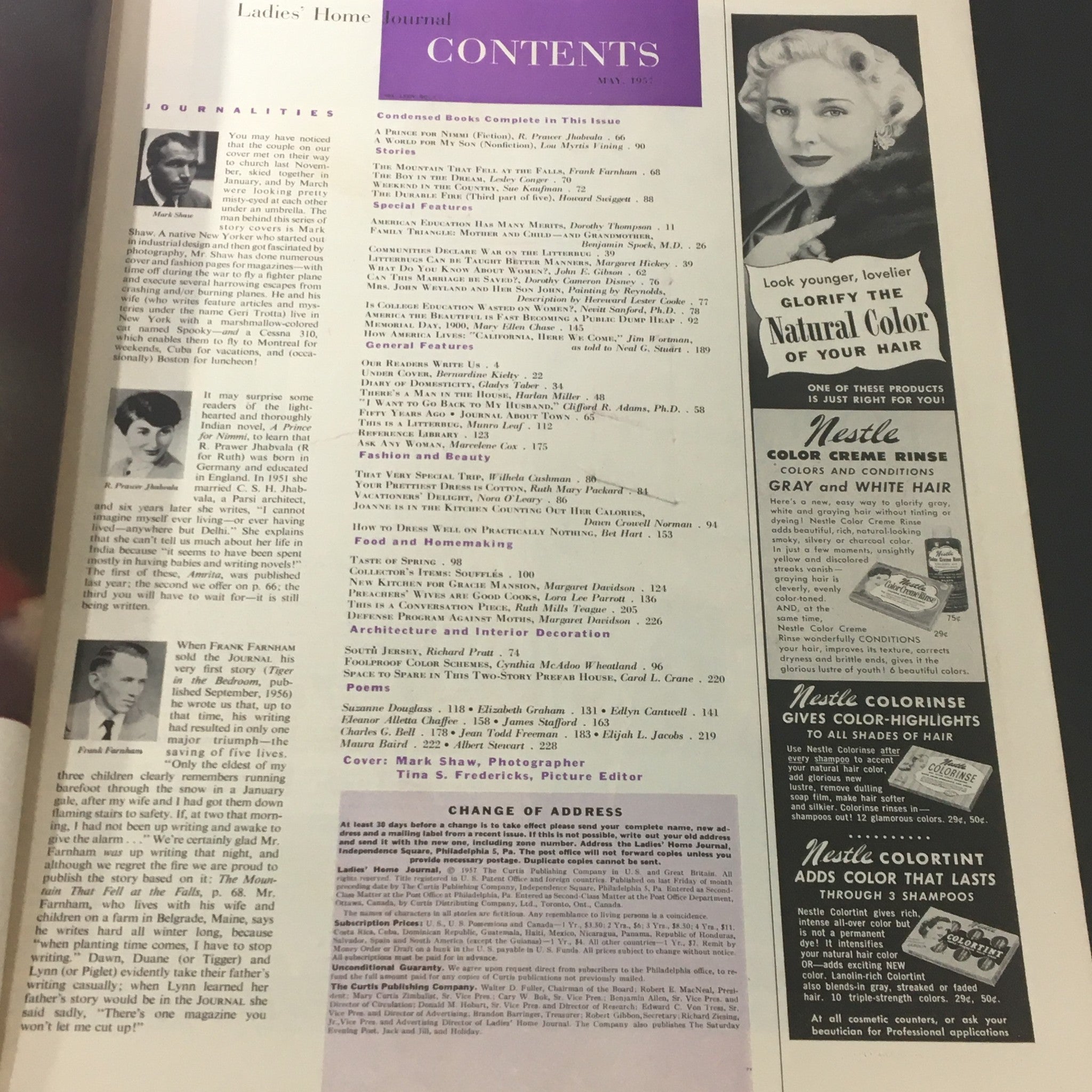 VTG Journal Magazine May 1957 A Prince for Nimmi Novel, A World for my Son