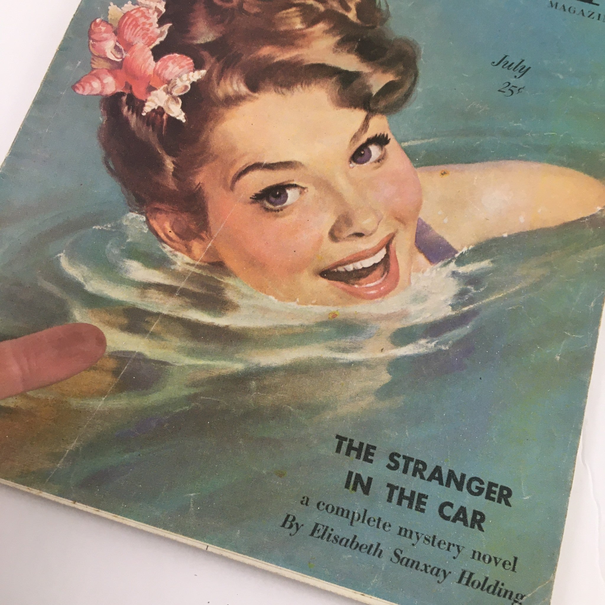 The American Magazine July 1949 The Stranger in The Car Mystery Novel No Label