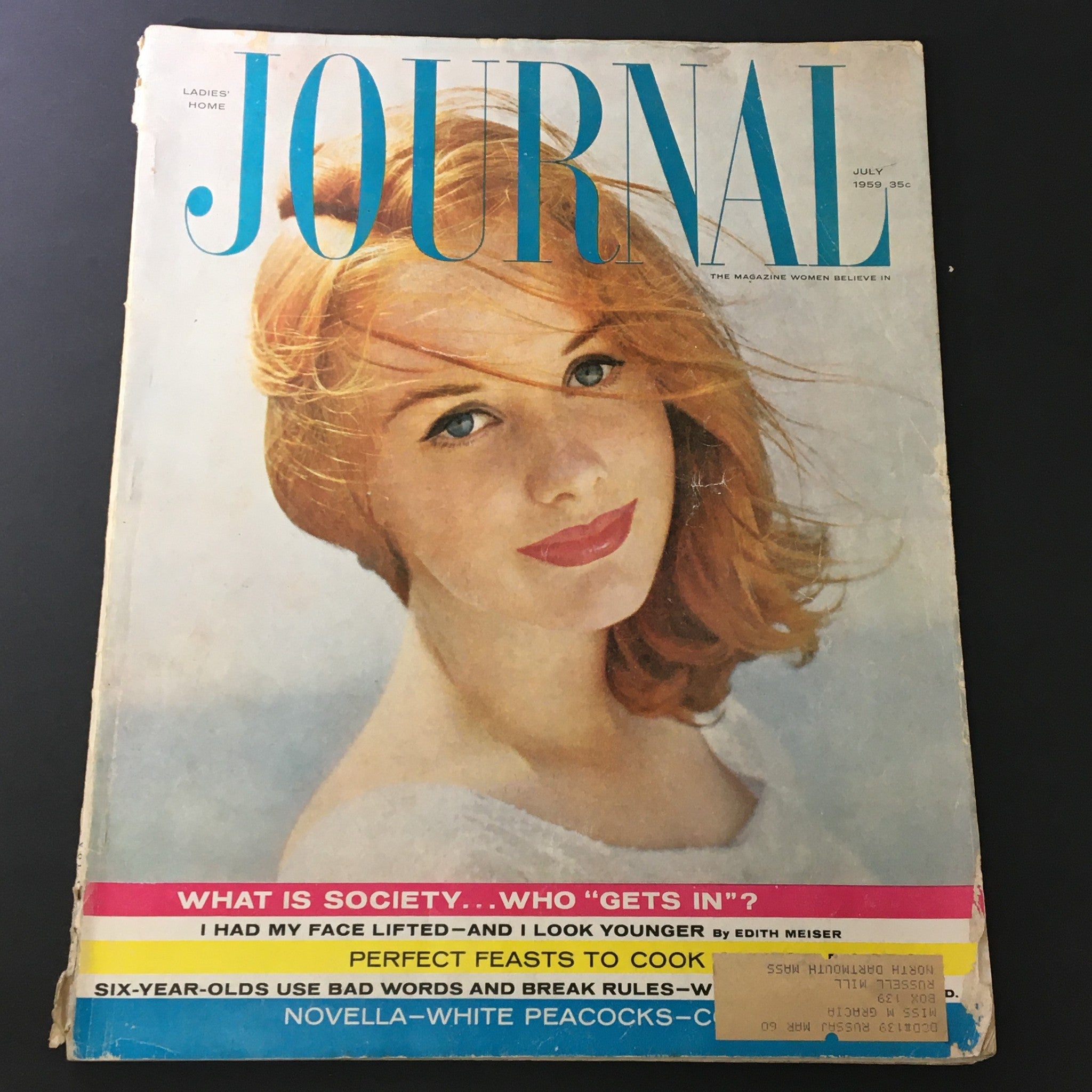 VTG Journal Magazine July 1959 Vol 76 #7 White Peacocks, Candy Floss