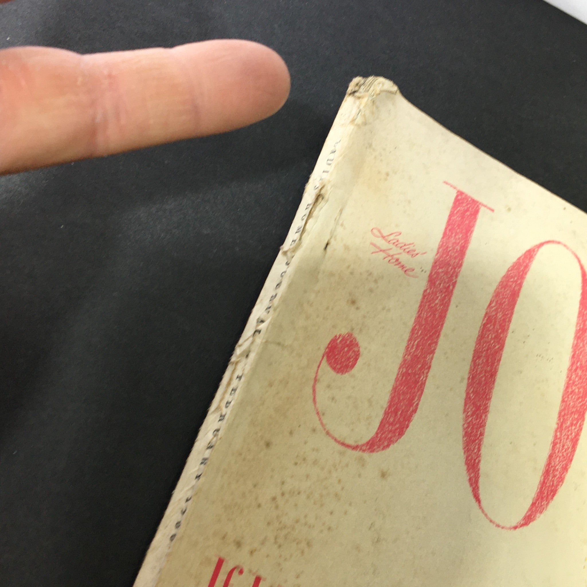 Side view of the VTG Journal Magazine February 1960, highlighting its slightly worn edges and retro typography.