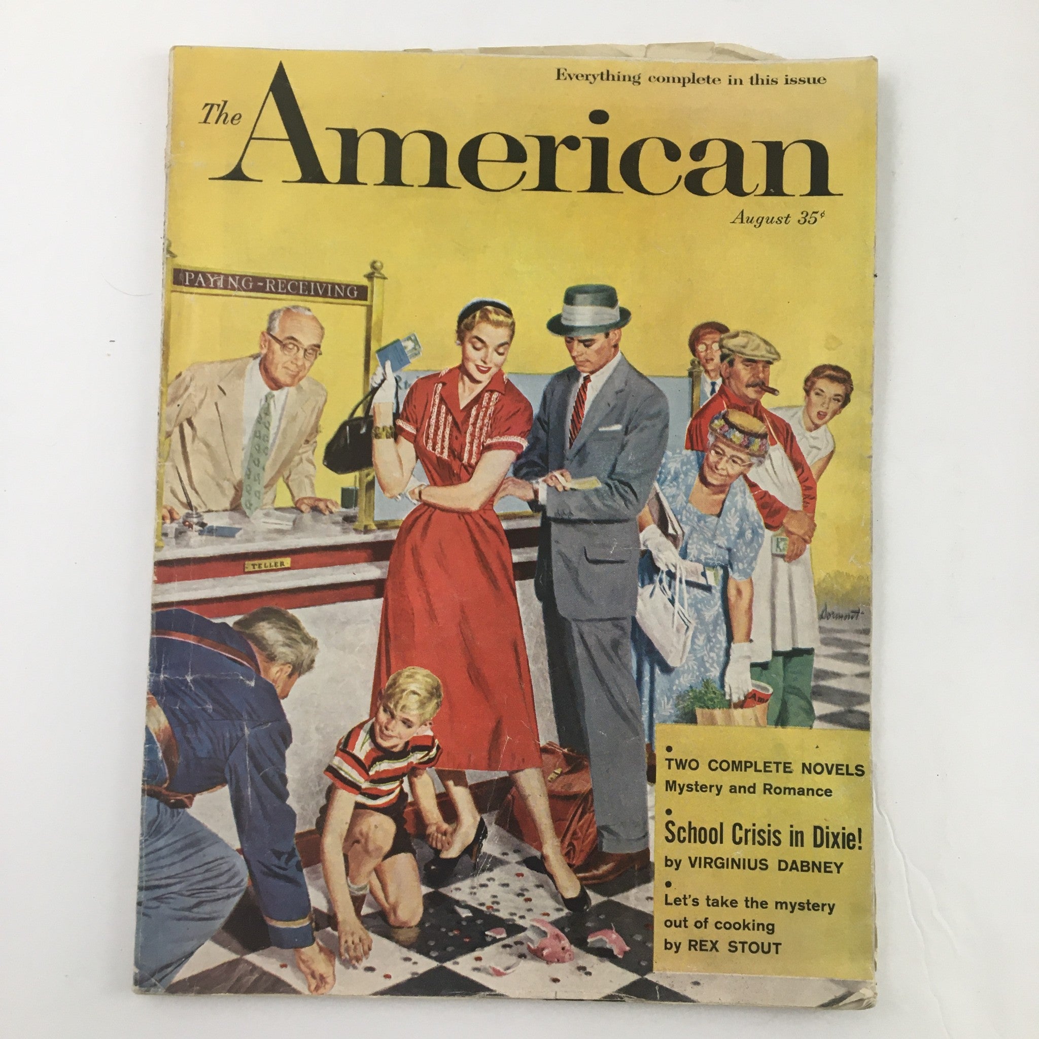 The American Magazine August 1956 School Crisis in Dixie by V. Dabney No Label