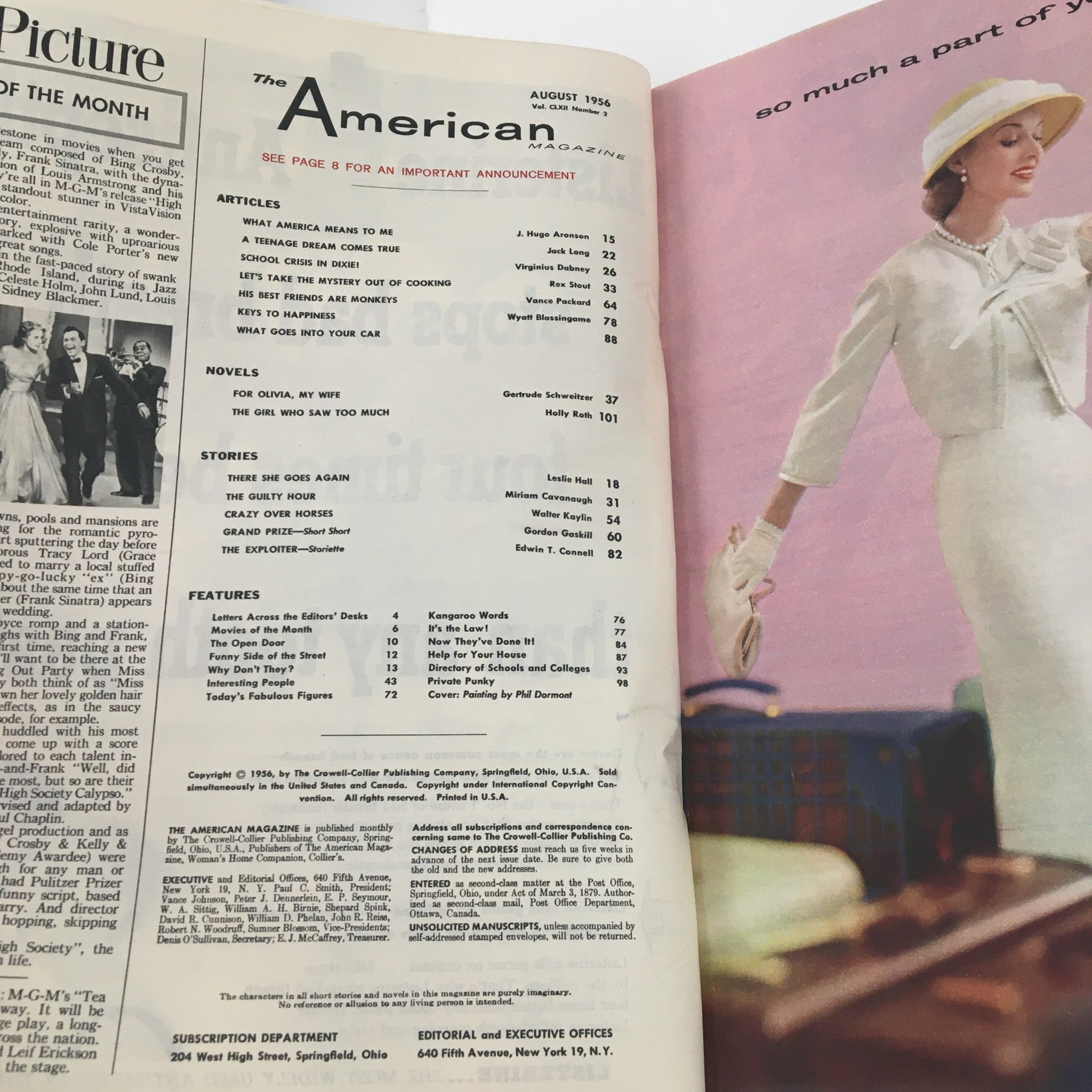 The American Magazine August 1956 School Crisis in Dixie by V. Dabney No Label