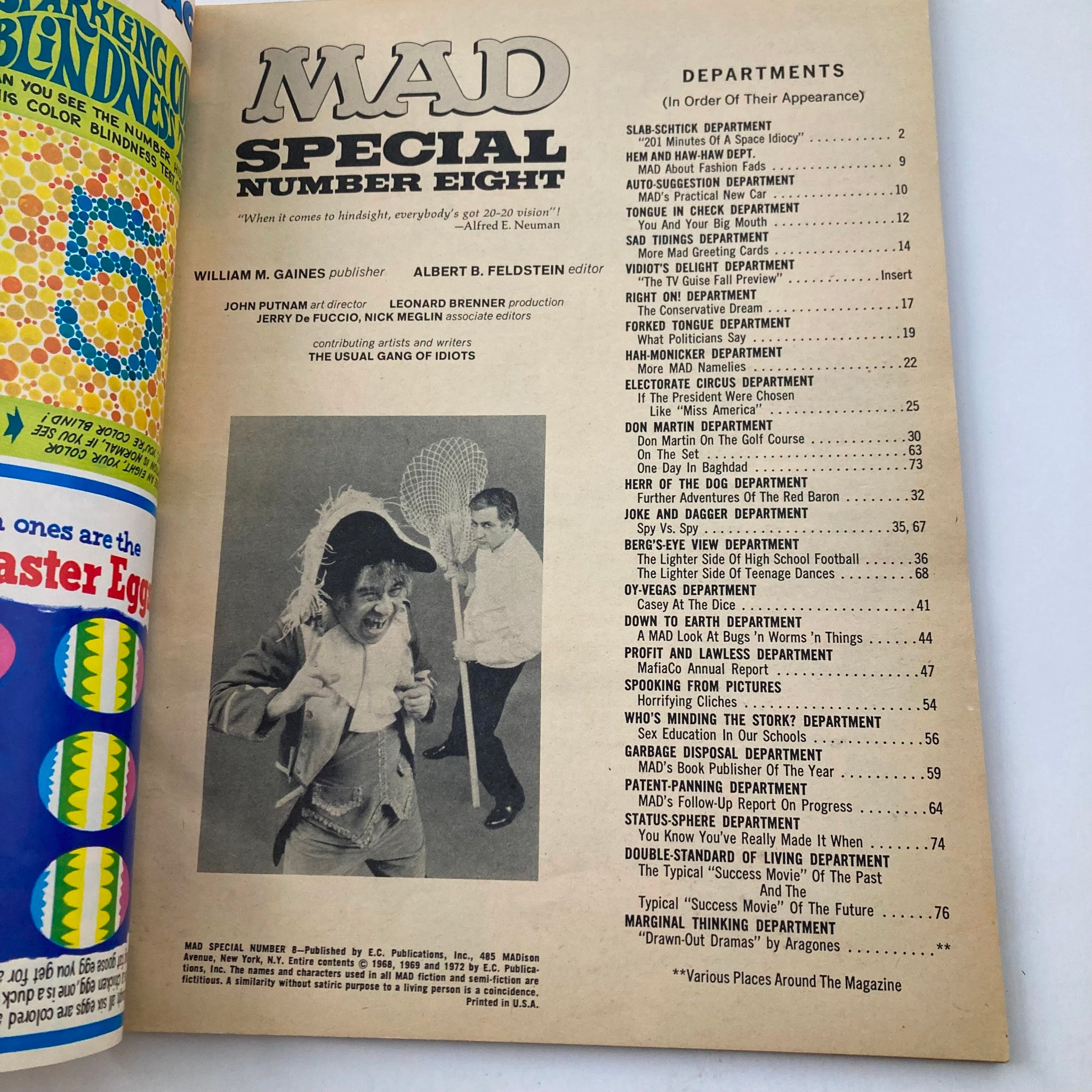 VTG 1972 Mad Magazine Special Number Eight 6.0 FN No Label