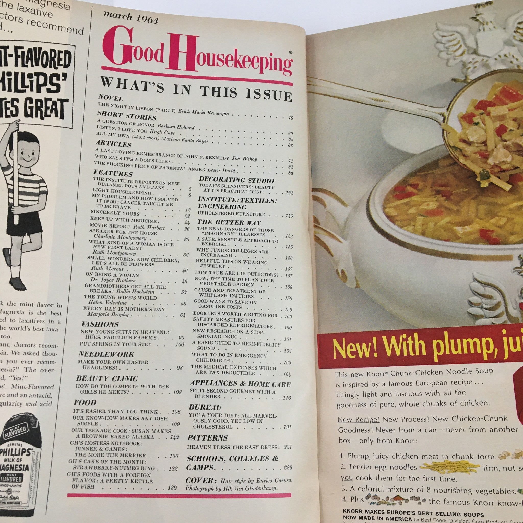 Good Housekeeping Magazine March 1964 A Last Loving Remembrance of John Kennedy