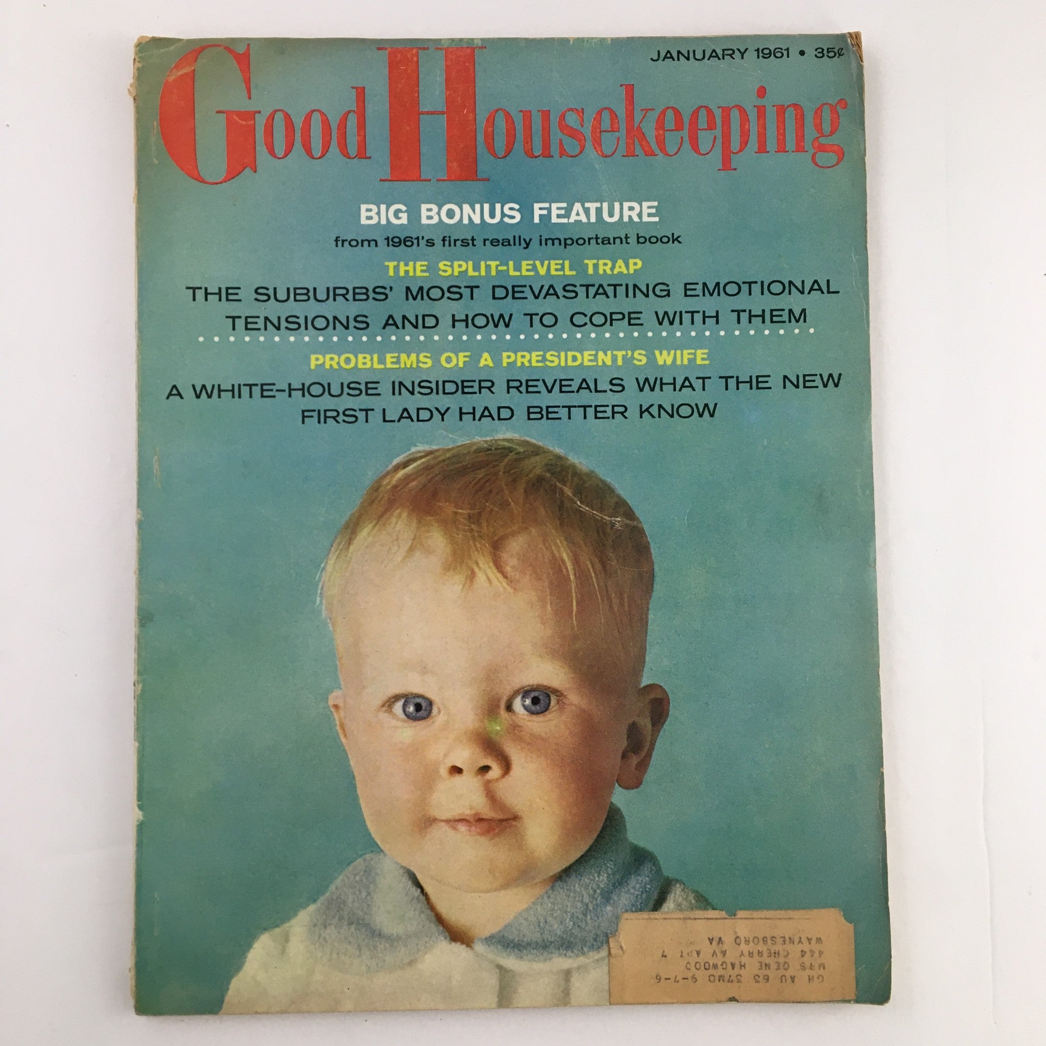 Good Housekeeping Magazine January 1961 Problem's of a President's Wife