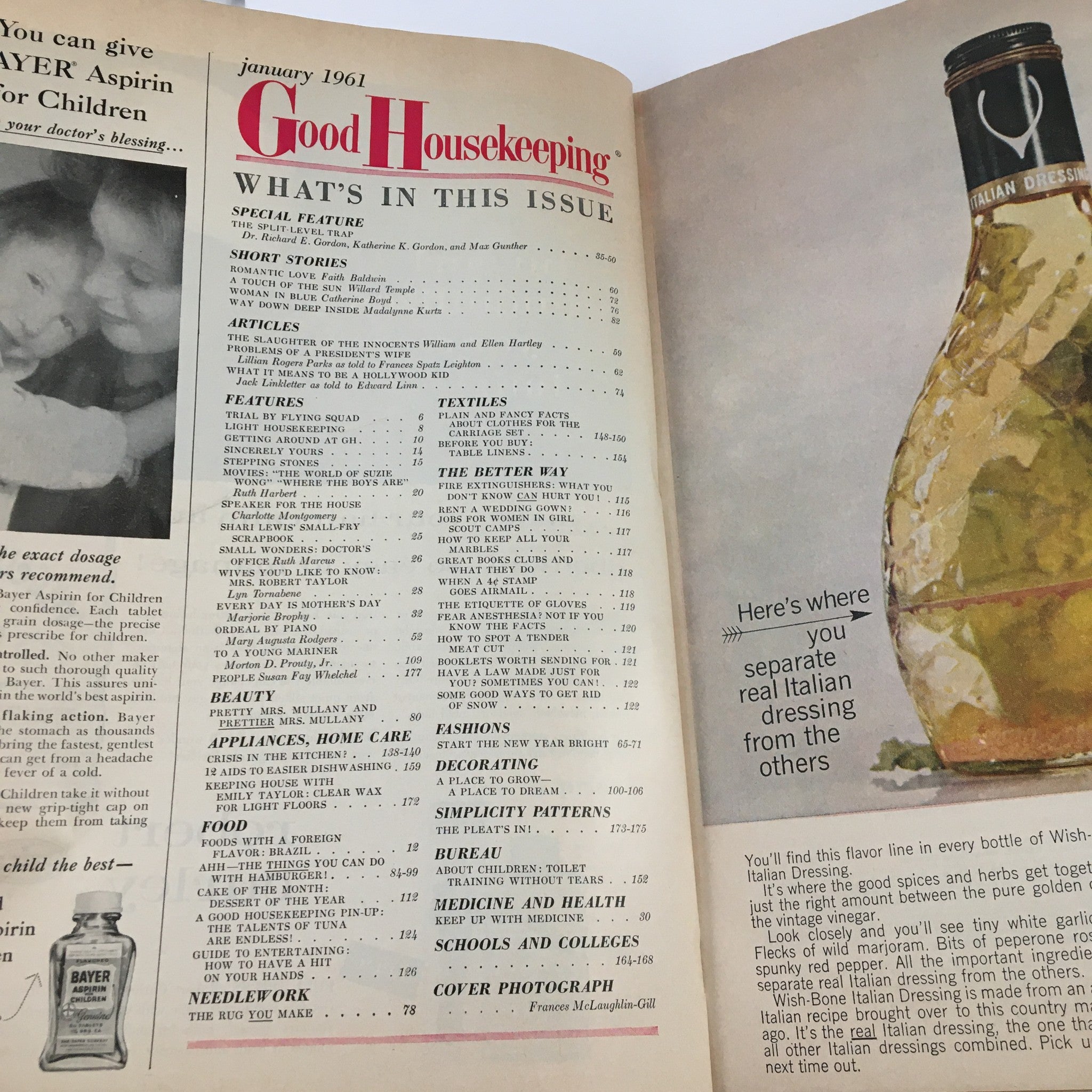 Good Housekeeping Magazine January 1961 Problem's of a President's Wife