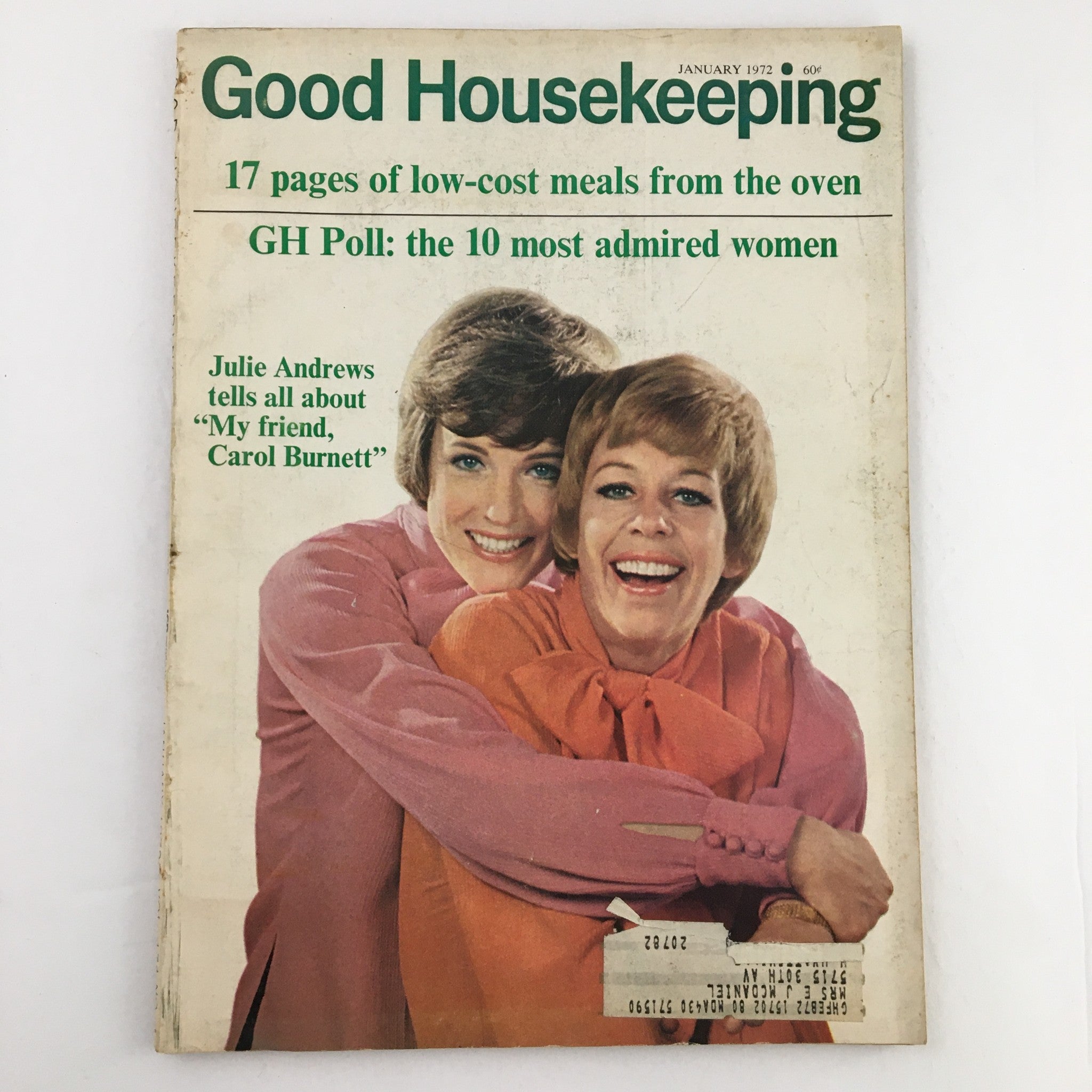 Good Housekeeping Magazine January 1972 Julie Andrews Tells About Carol Burnett