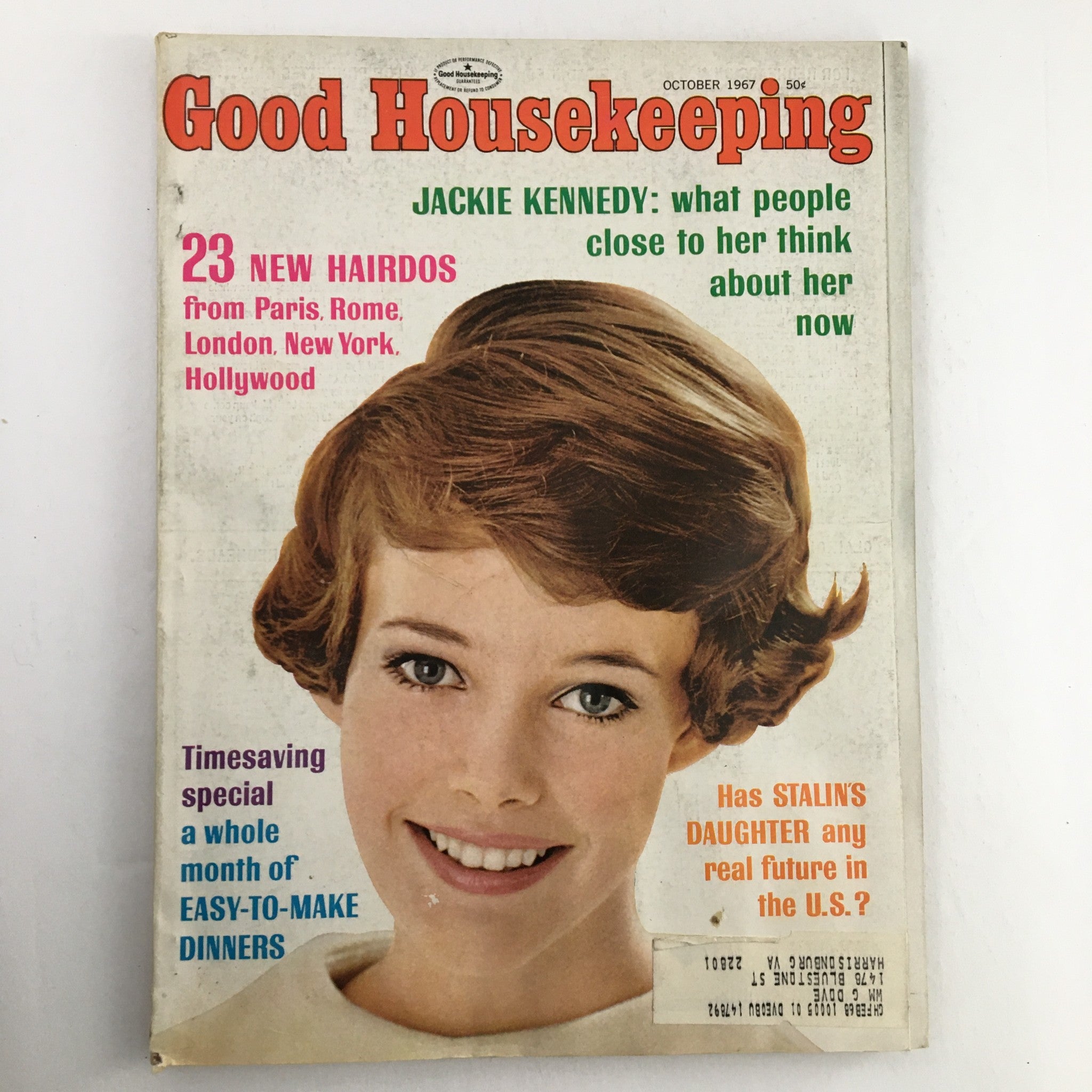 Good Housekeeping Magazine October 1967 Jackie Kennedy & What They Think at Her