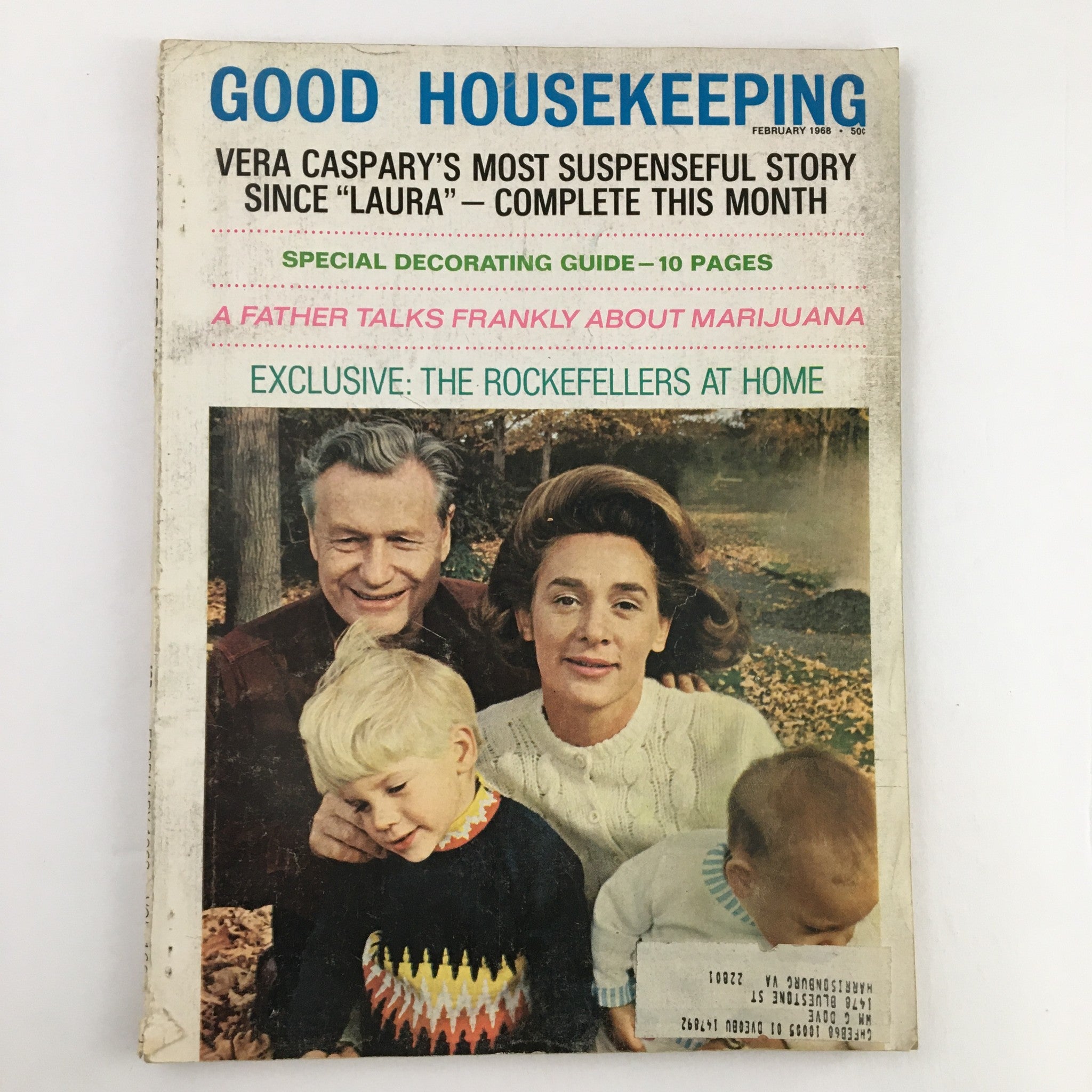 Good Housekeeping Magazine February 1968 The Rockefellers at Home Exclusive