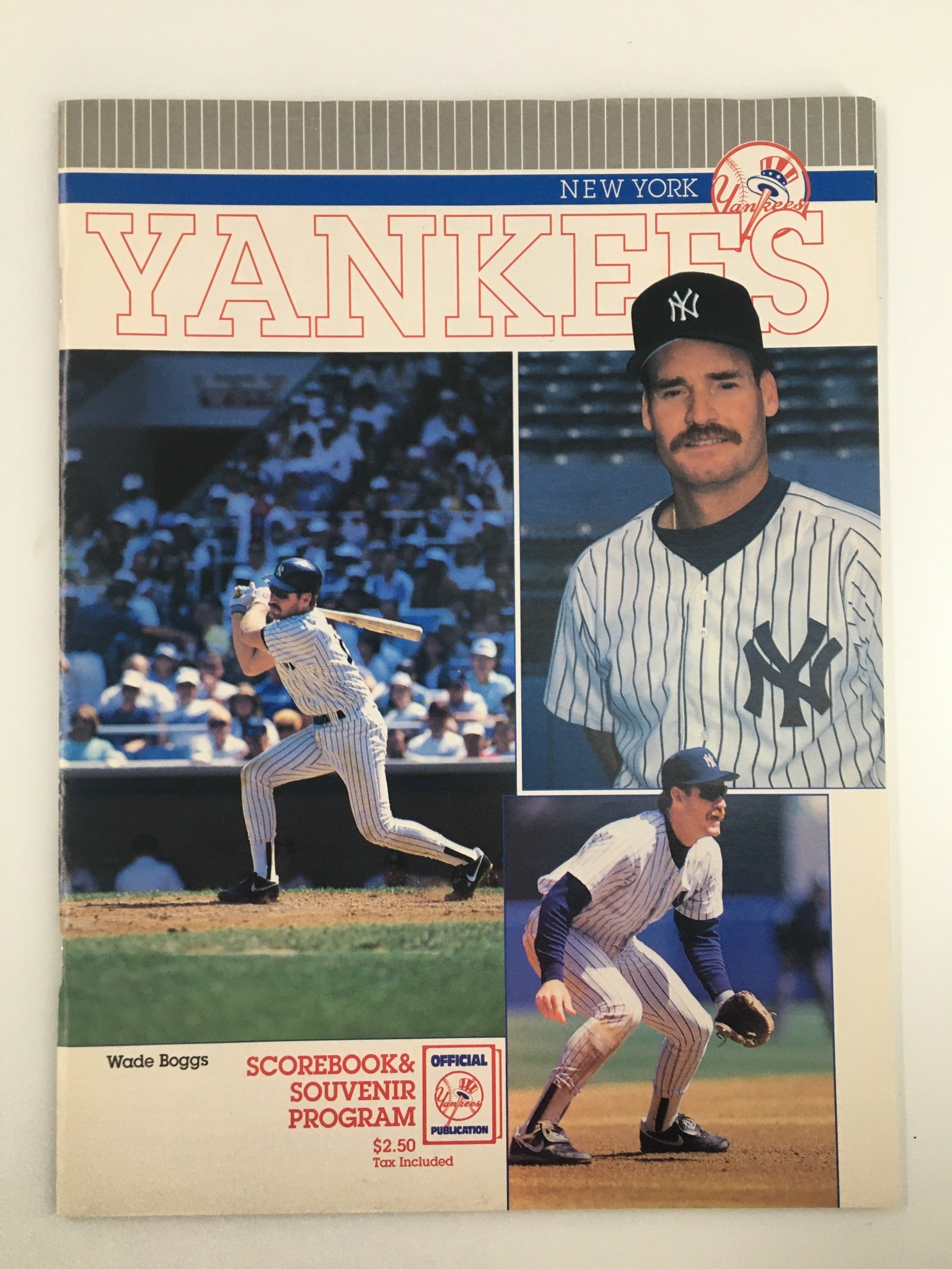 1993 Official Scorebook & Souvenir Program MLB New York Yankees Wade Boggs