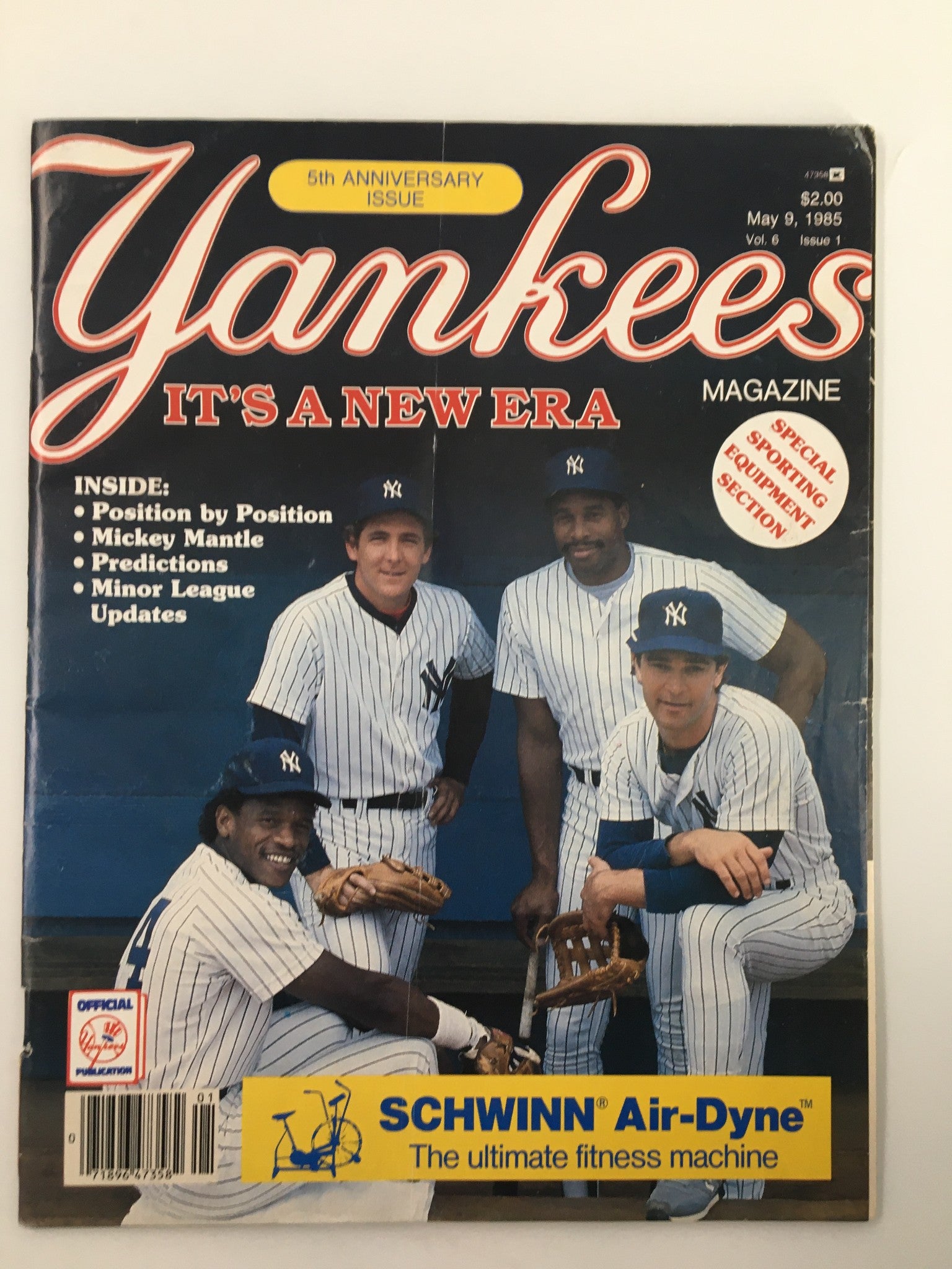 VTG Yankees Magazine May 9 1985 Ricky Henderson, Dave Winfield No Label