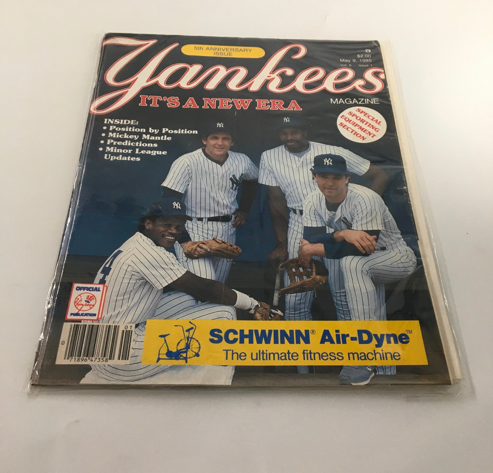 VTG Yankees Magazine May 9 1985 Ricky Henderson, Dave Winfield No Label