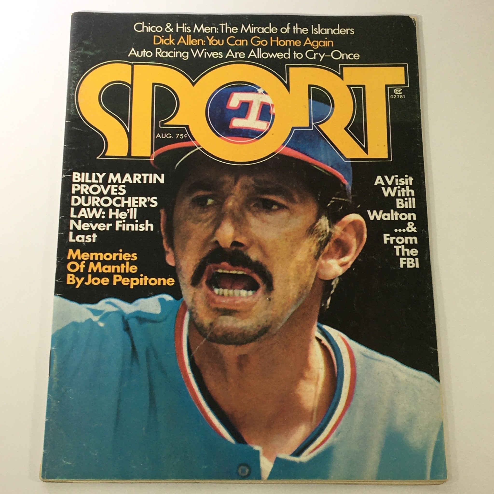 VTG Sport Magazine August 1975 Vol 61 #2 Billy Martin, Bill Walton, Newsstand