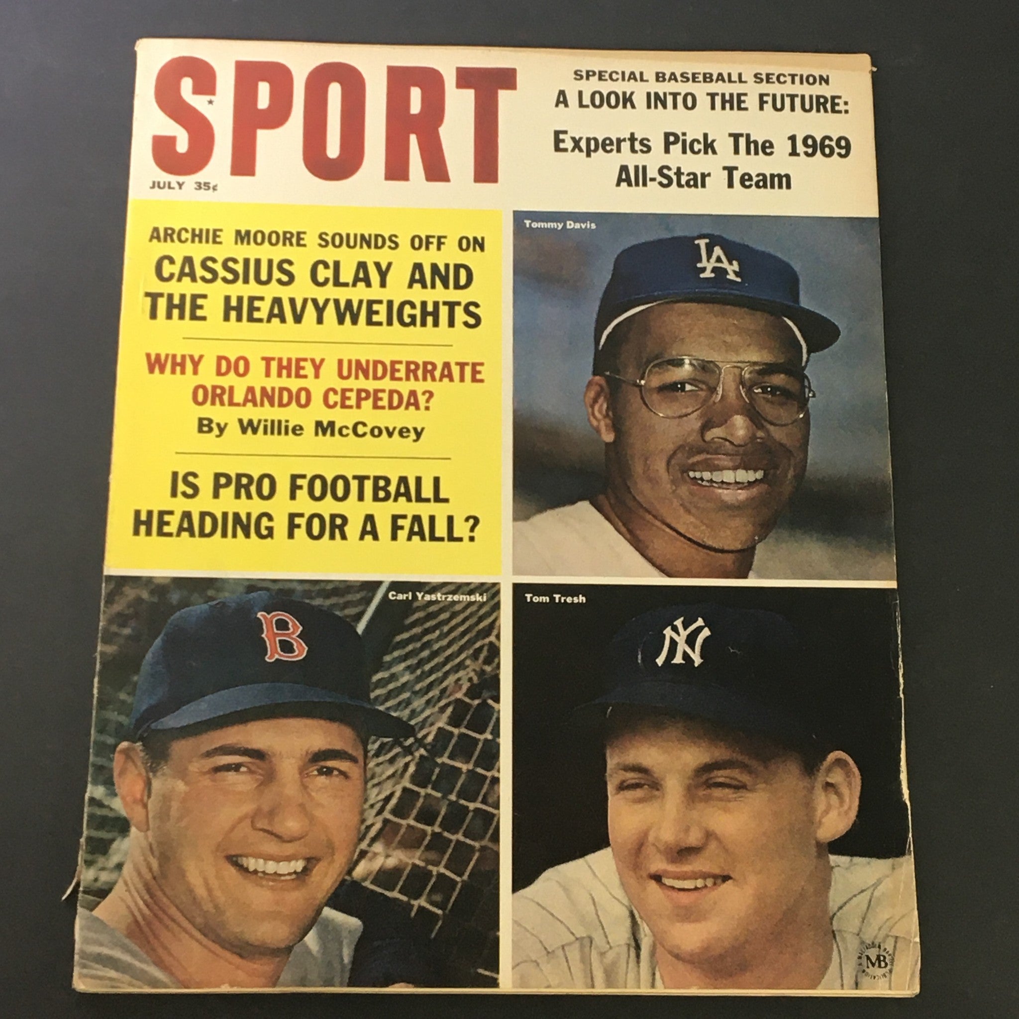 VTG Sport Magazine July 1964 Tommy Davis, Carl Yastrzemski, Tom Tresh, Newsstand