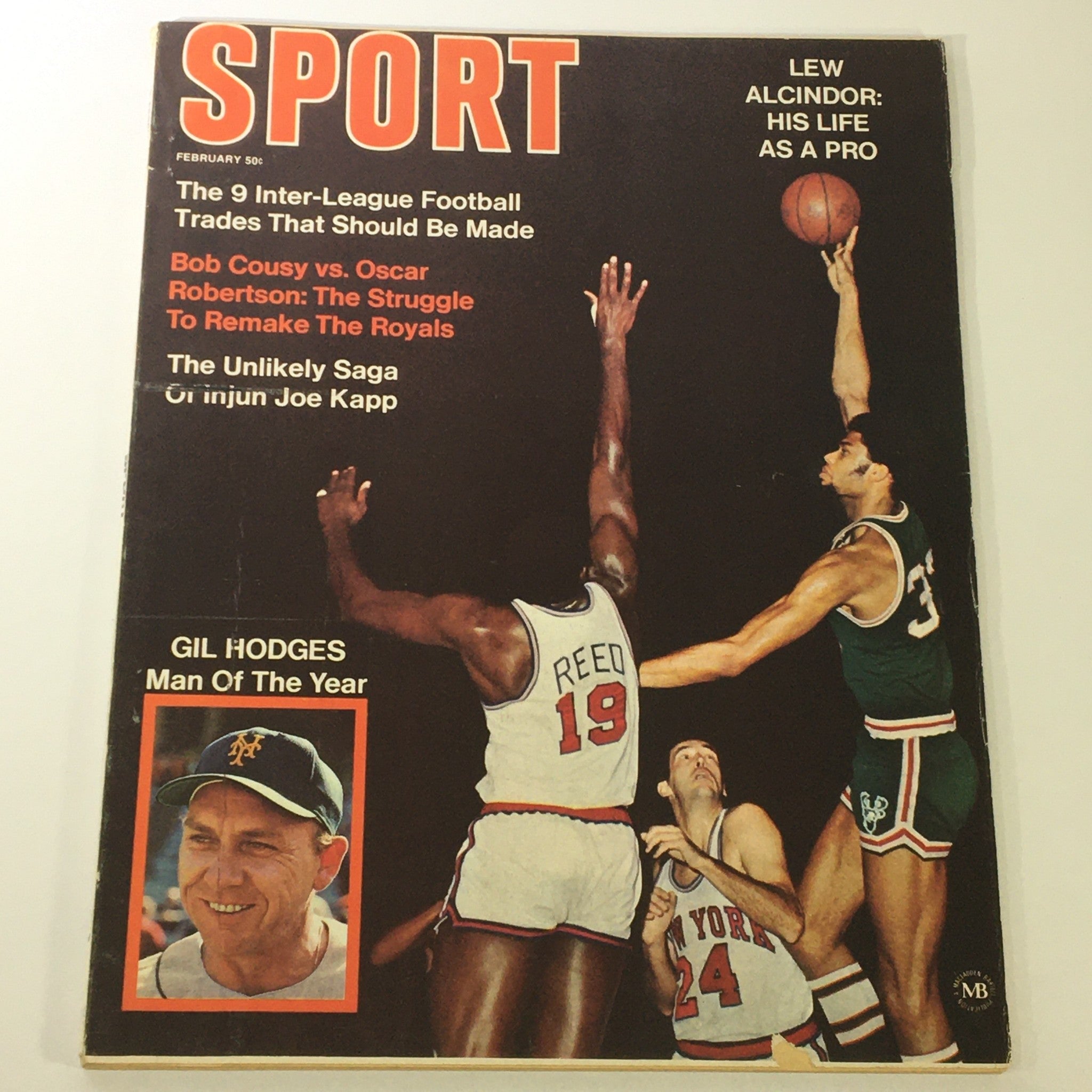 VTG Sport Magazine February 1970 Vol 49 #2 Gil Hodges, Lew Alcindor, Newsstand