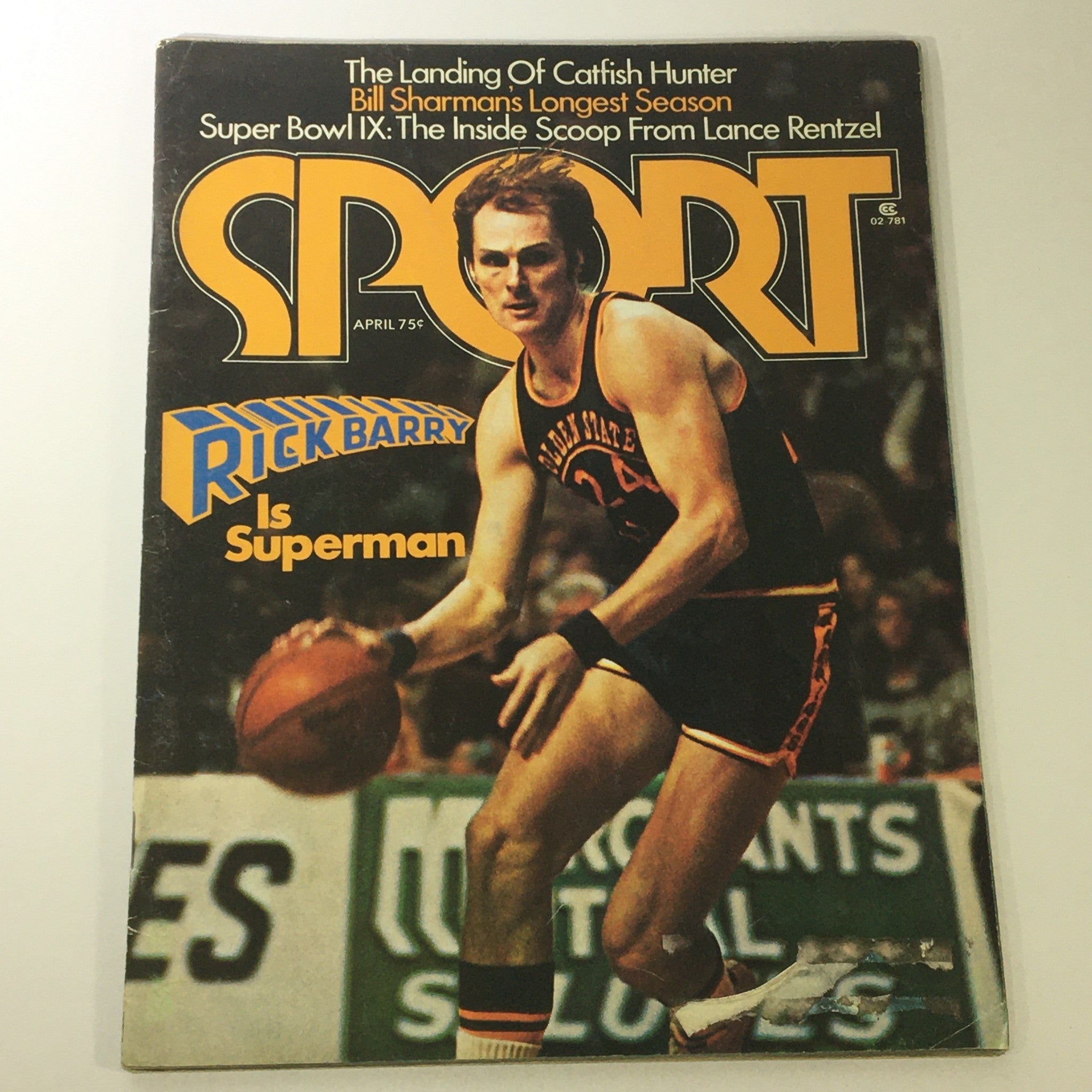 VTG Sport Magazine April 1975 Vol 60 #4 Ricky Barry, Bill Sharman, Newsstand