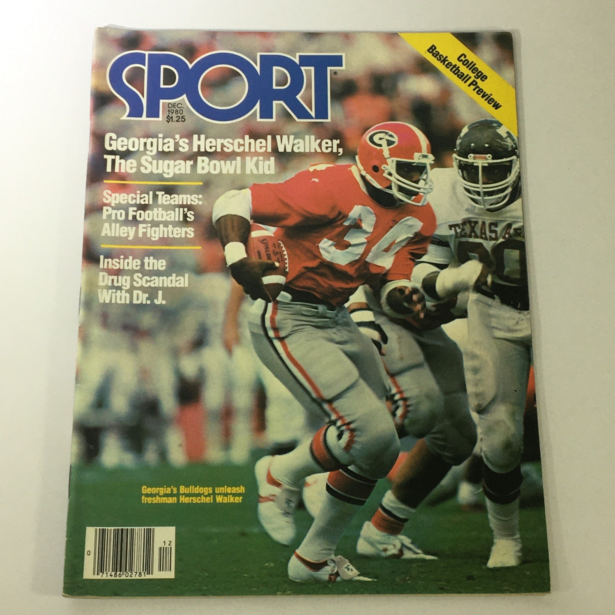 VTG Sport Magazine December 1980 Vol 71 #6 Georgia's Herschel Walker, Newsstand