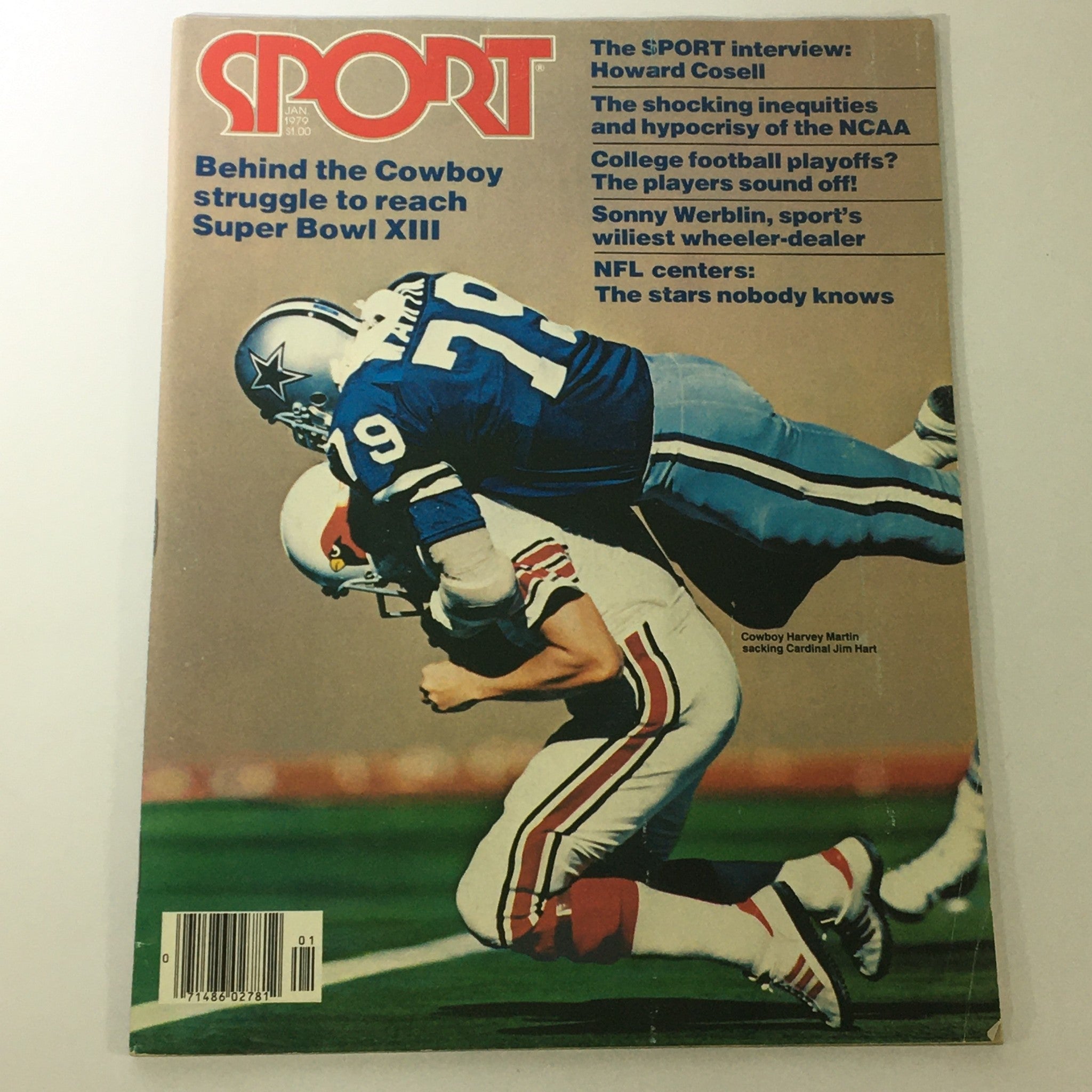 VTG Sport Magazine January 1979 Vol 68 #1 Cowboy Harvey Martin, Newsstand