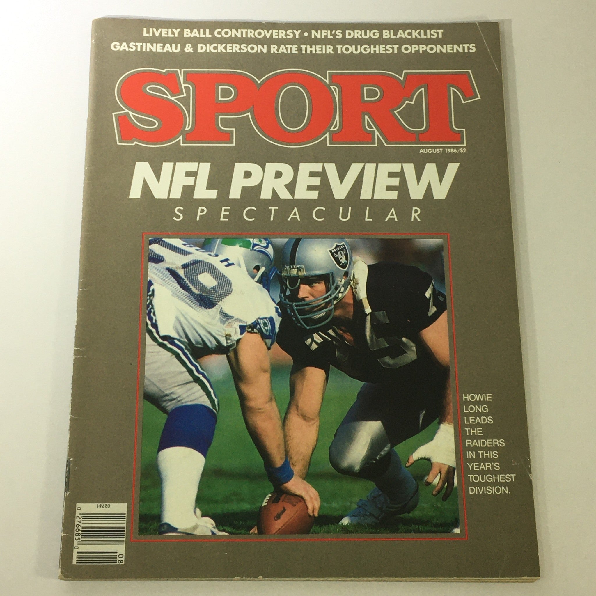 VTG Sport Magazine August 1986 Vol 77 #8 NFL Preview, Mark Gastineau, Newsstand