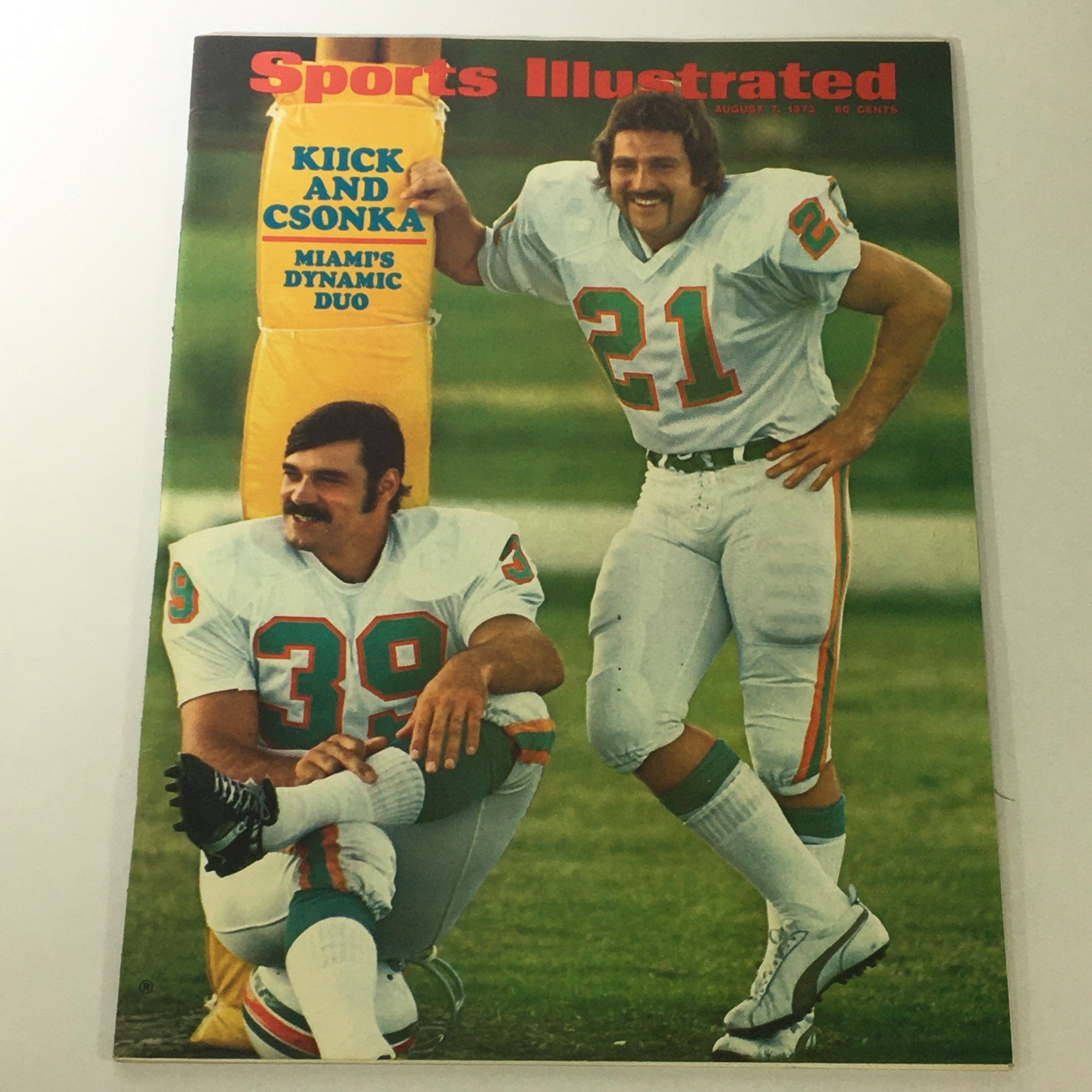 VTG Sports Illustrated Magazine August 7 1972 Jim Kiick, Larry Csonka, Newsstand