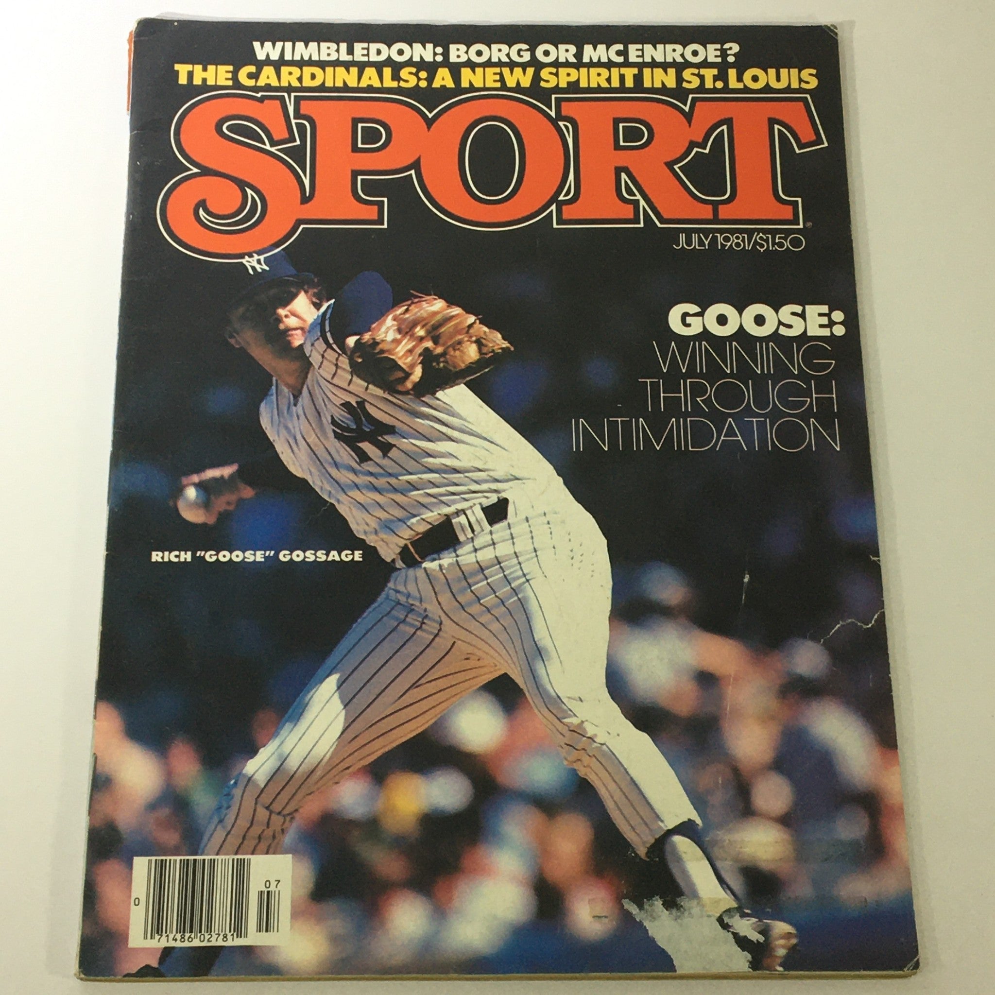 VTG Sport Magazine July 1981 Bruce Sutter, Carl Skalak Jr., Rich Gossage