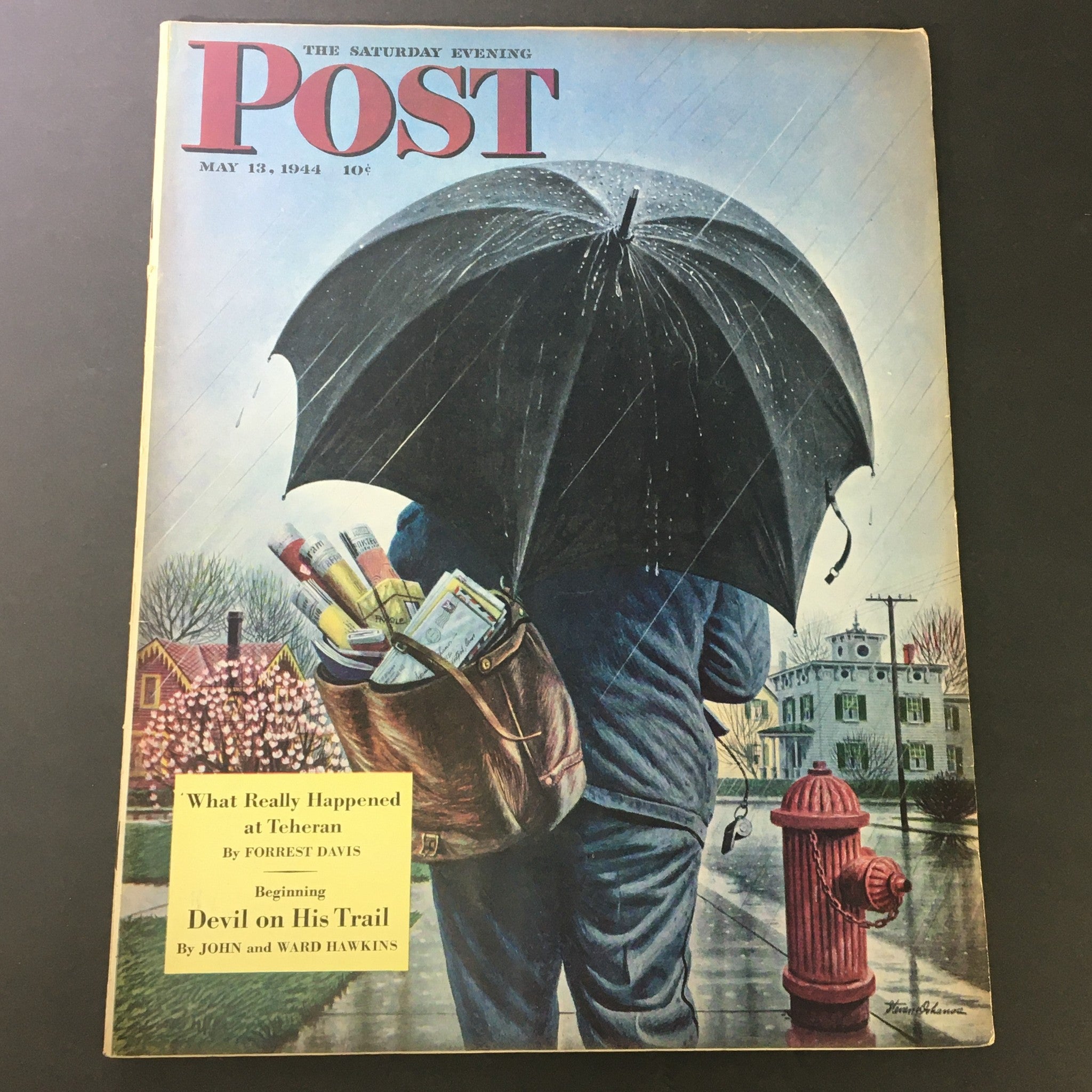 VTG The Saturday Evening Post May 13 1944 Beginning Devil on His Trail Newsstand