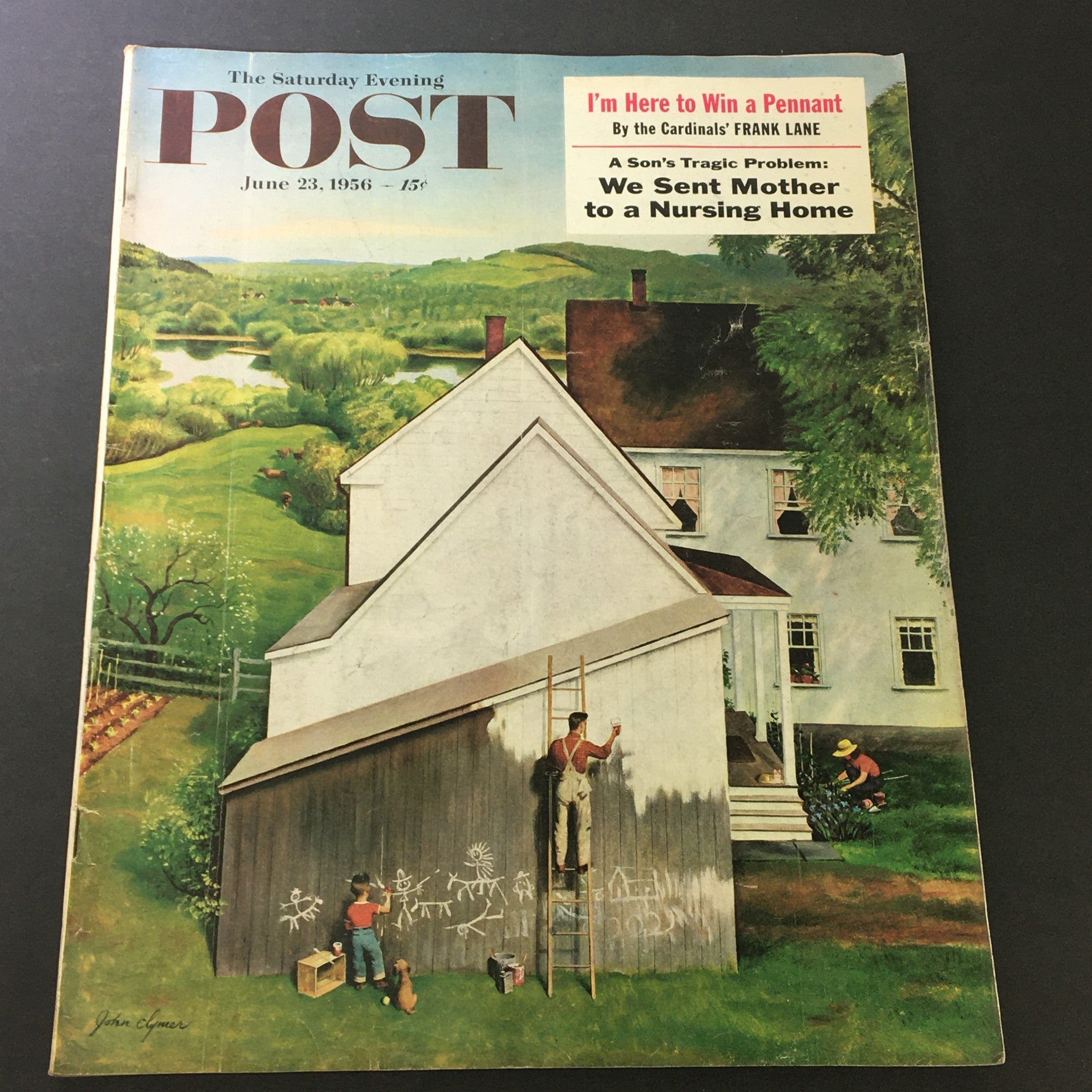 VTG The Saturday Evening Post June 23 1956 The Fall of Edie Markham, Newsstand