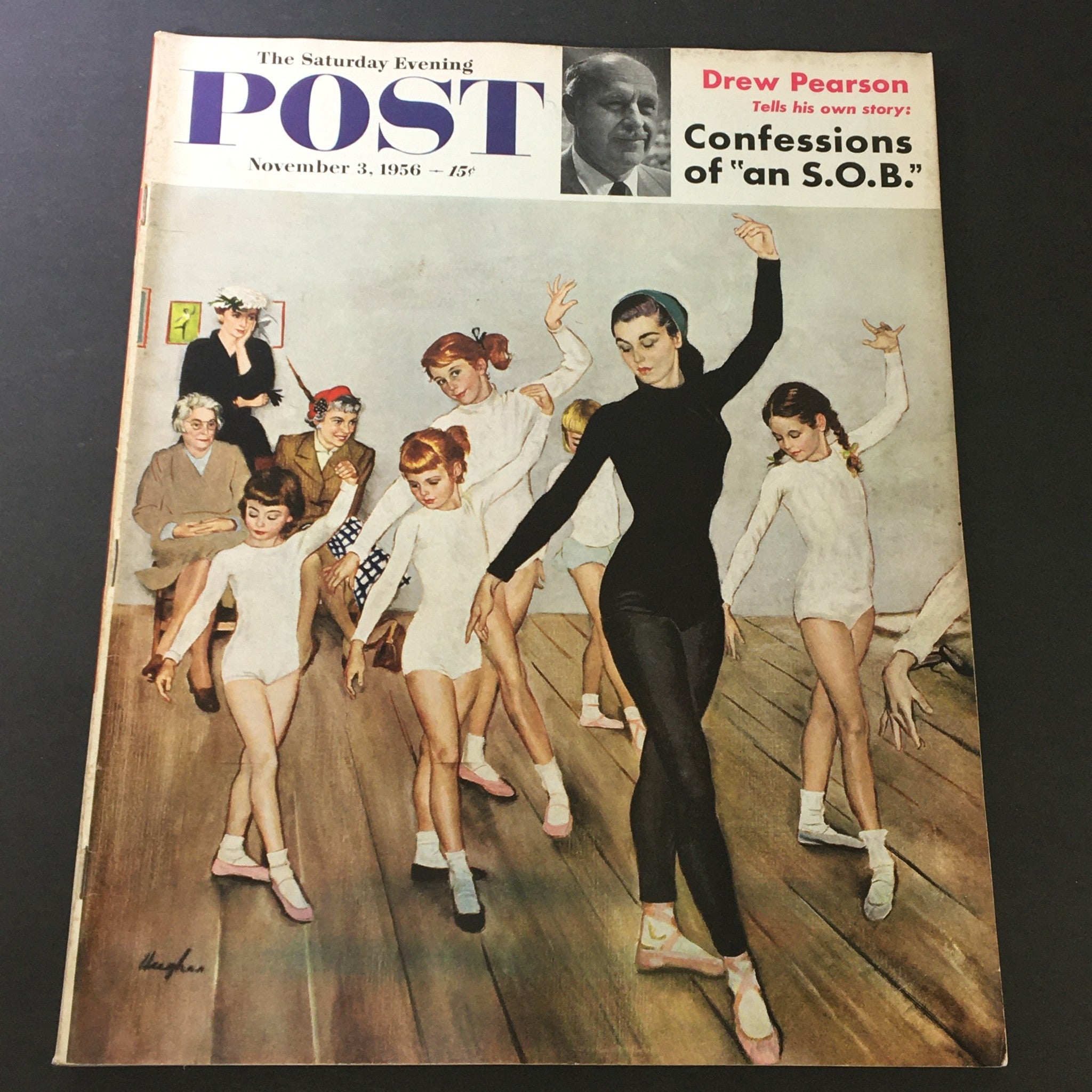 VTG The Saturday Evening Post November 3 1956 Drew Pearson Story, Newsstand