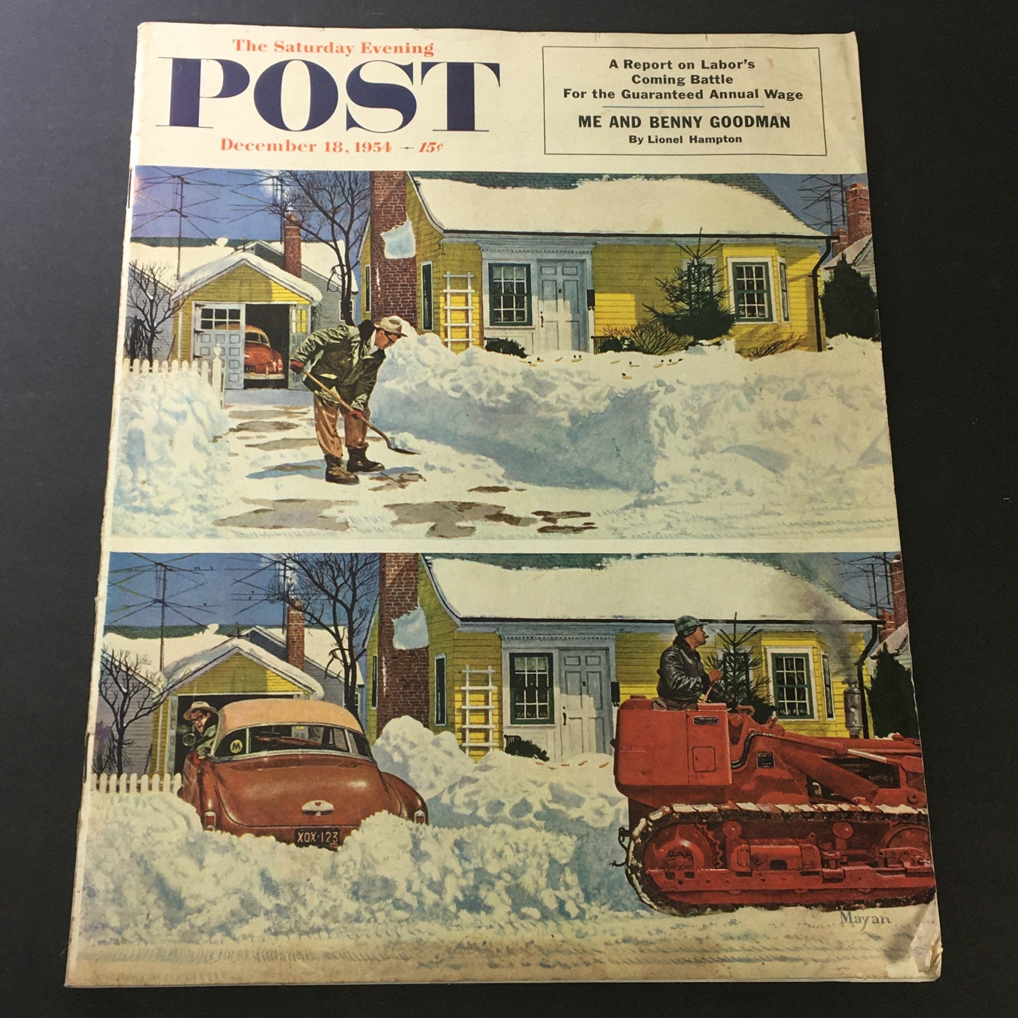 VTG The Saturday Evening Post December 18 1954 Me and Benny Goodman, Newsstand