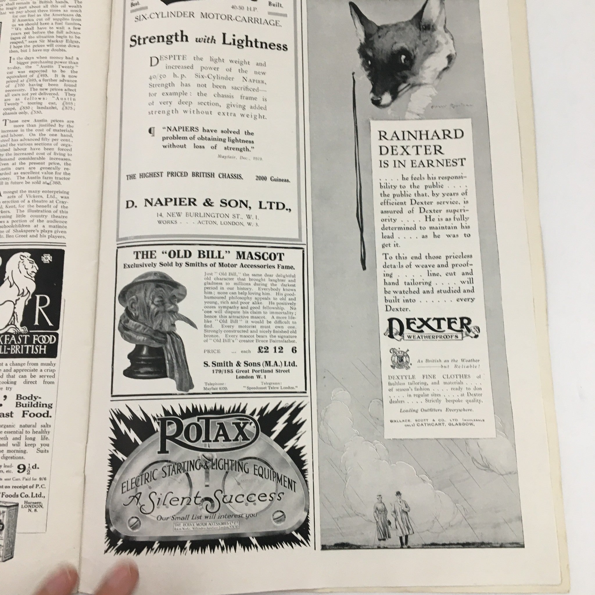 The Sphere Newspaper  May 1 1920 Signor Niti and Mr. Lloyd George at San Reno