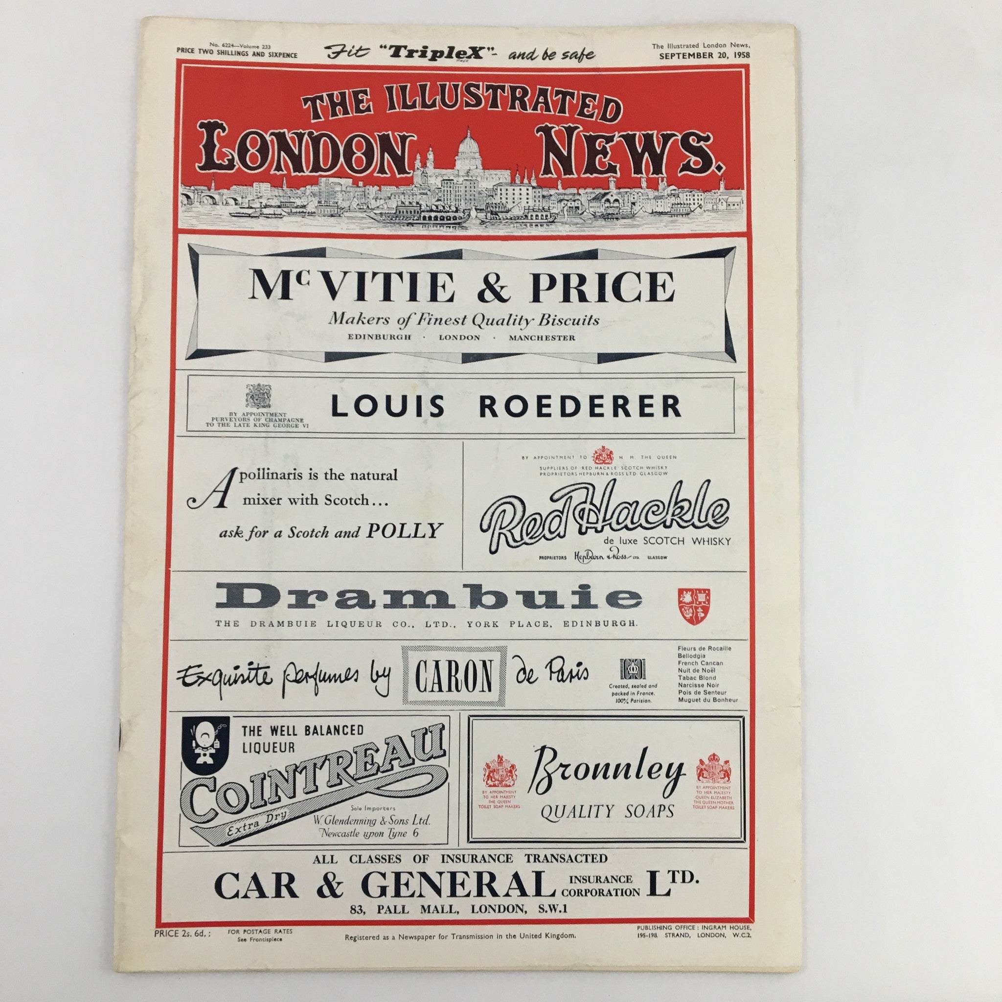 The Illustrated London News September 20 1958 Sir Winston and Lady Churchill