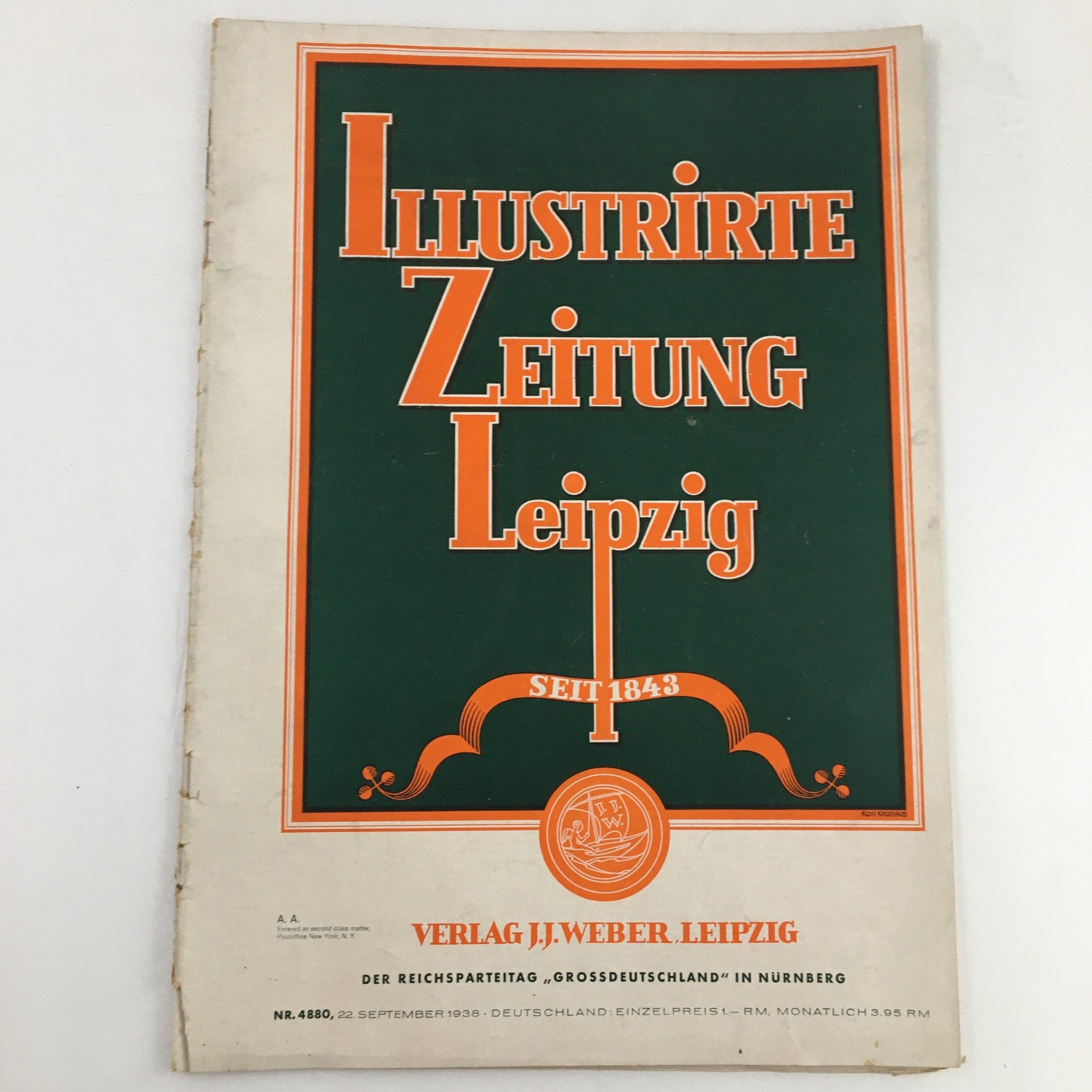 Illustrirte Zeitung Leipzig Magazine September 22 1938 An Der Ostsee Feature