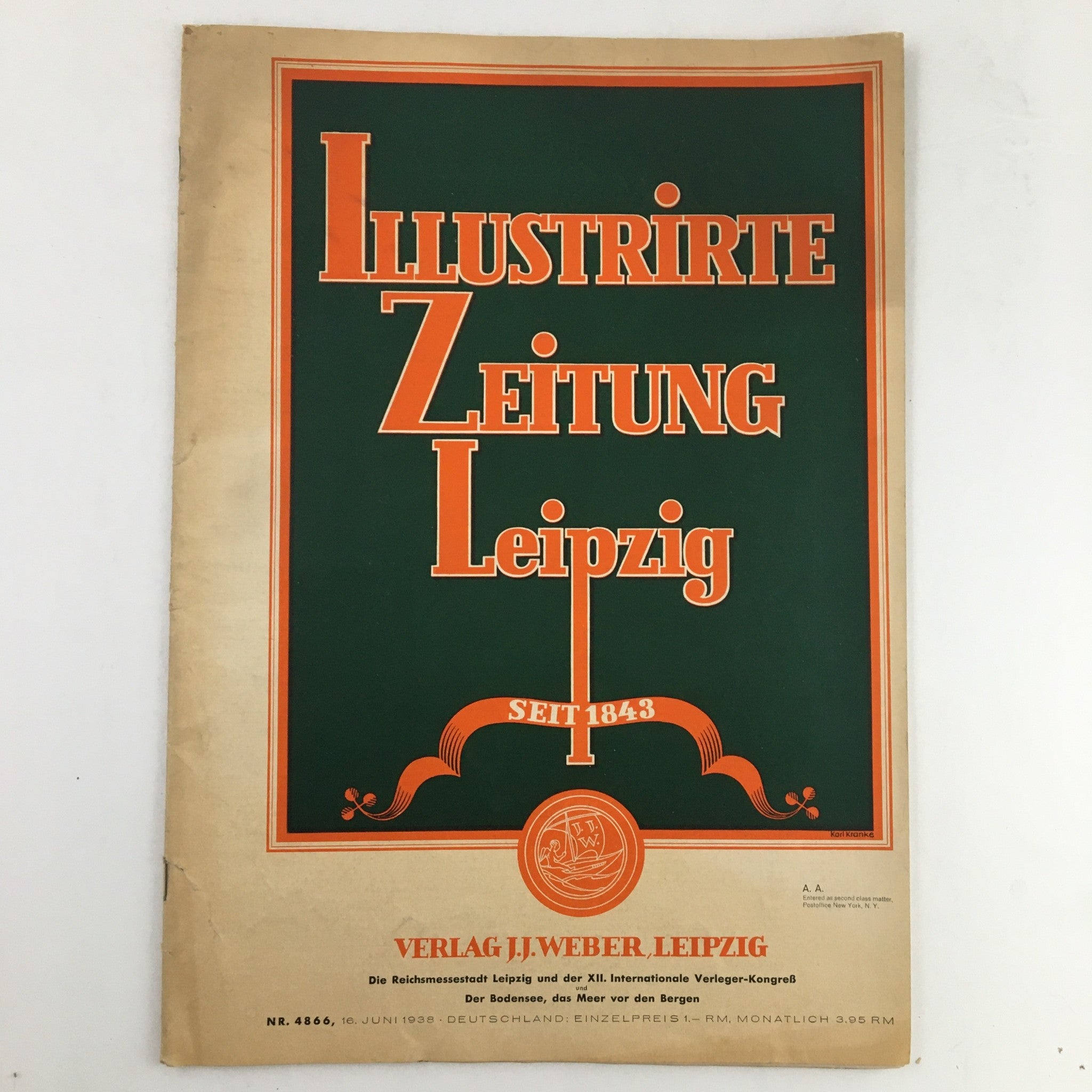 Illustrirte Zeitung Leipzig Magazine June 16 1938 Kleine Nachtmusik Feature