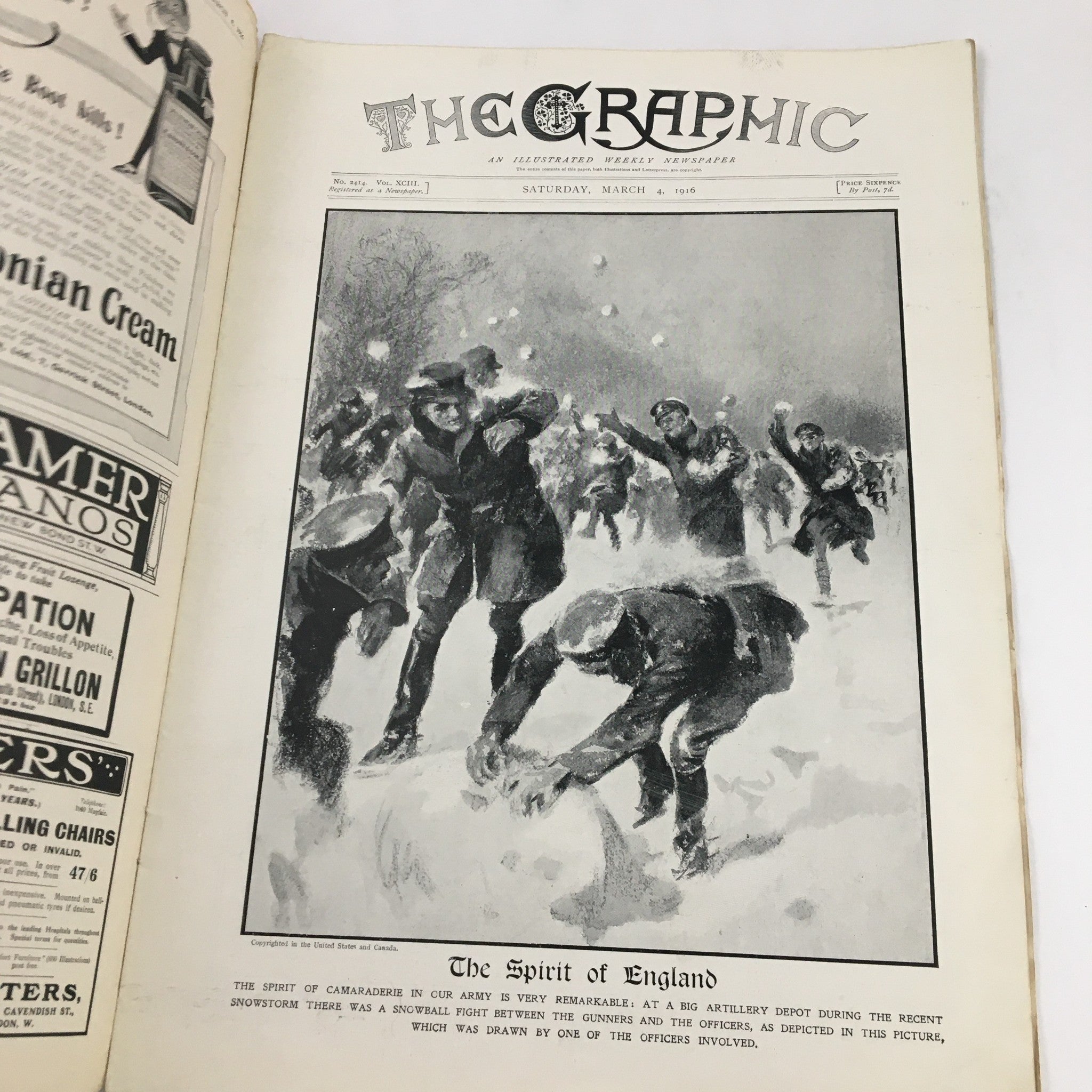 VTG The Graphic Newspaper March 4 1916 The Spirit of Camaraderie is Remarkable