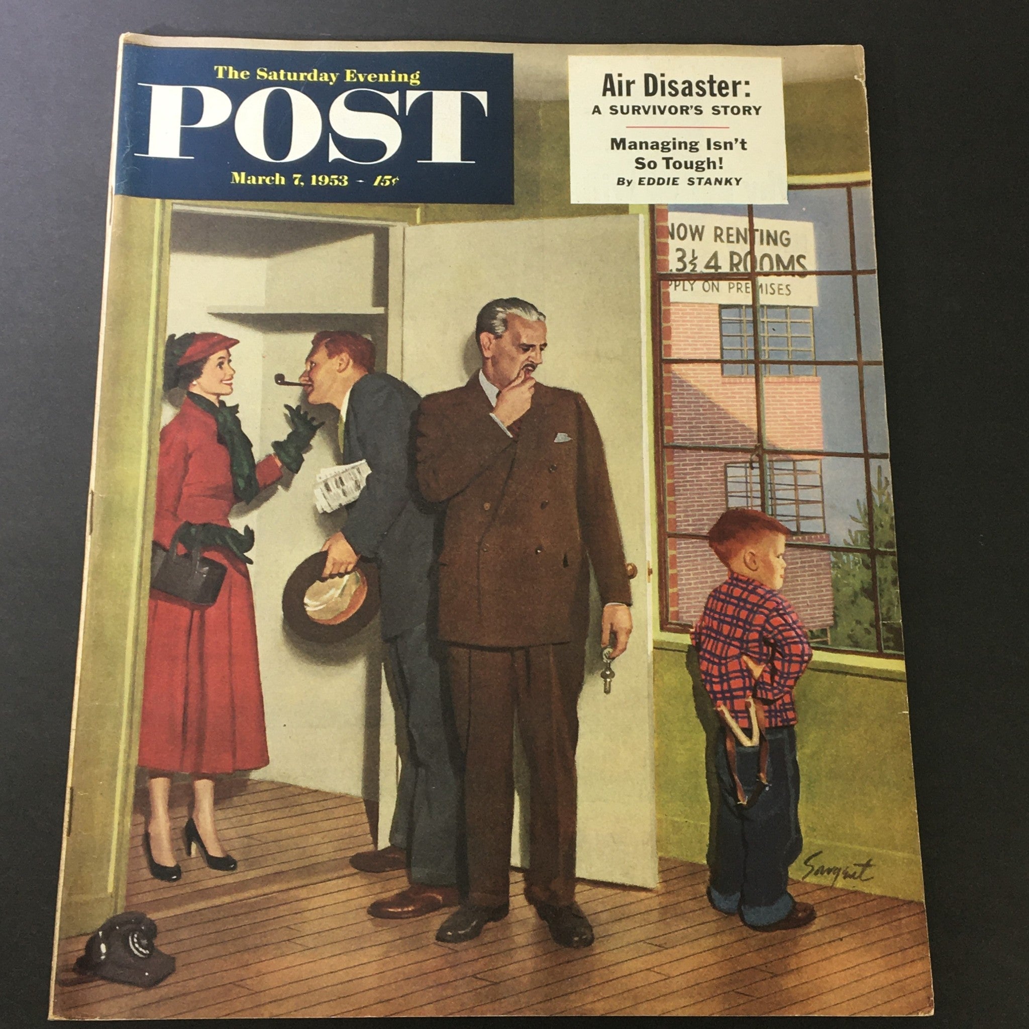 VTG The Saturday Evening Post March 7 1953 Air Disaster, A Story, Newsstand