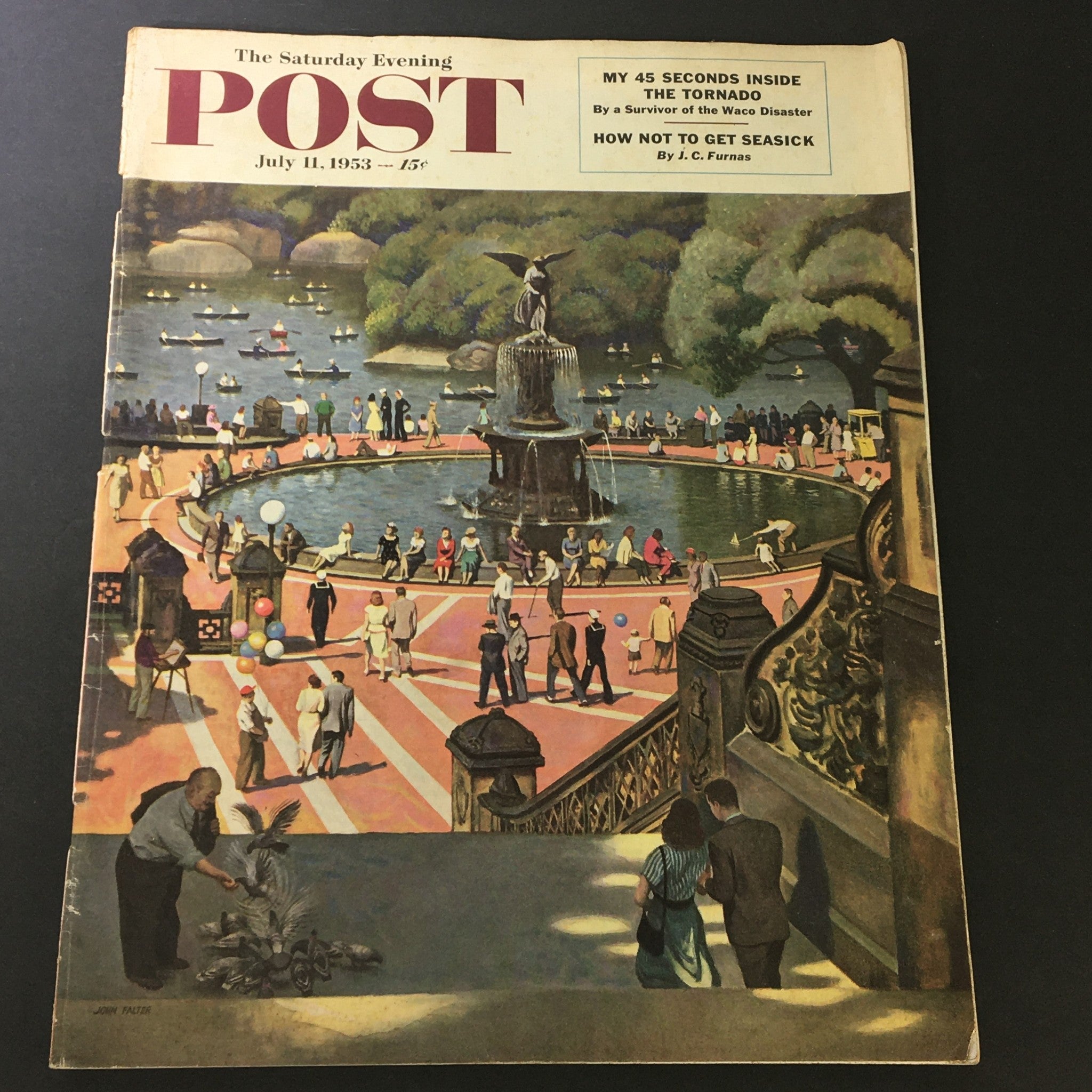 VTG The Saturday Evening Post July 11 1953 45 Sec Inside The Tornado, Newsstand