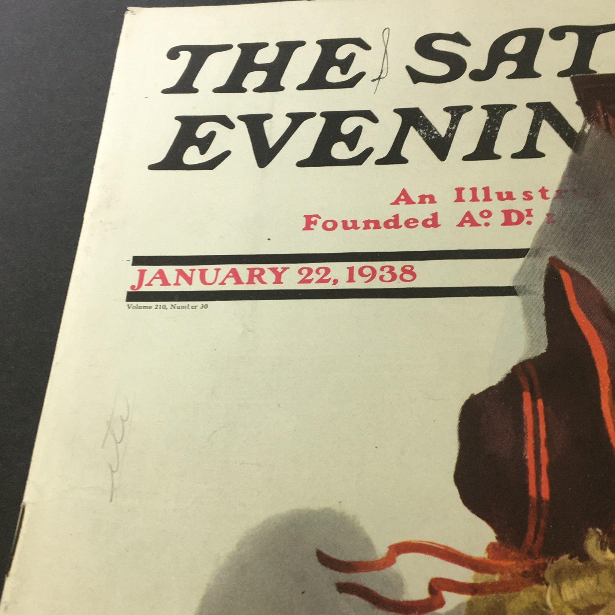 VTG The Saturday Evening Post January 22 1938 MacKinlay Kantor & Garet Garrett