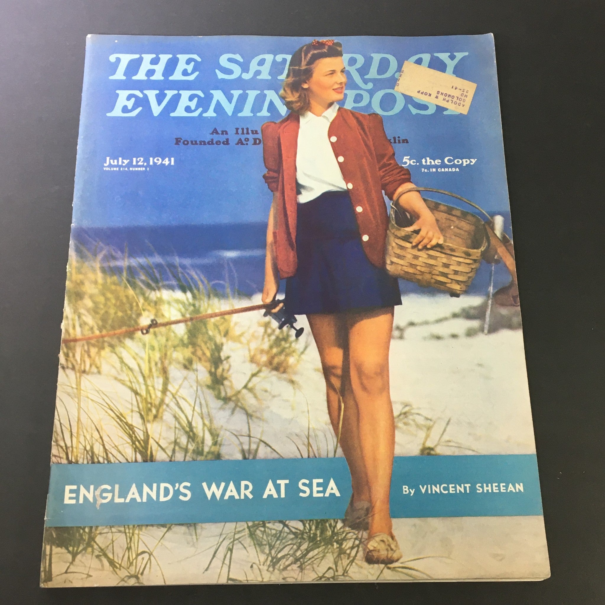 VTG The Saturday Evening Post July 12 1941 England's War at Sea, Vincent Sheean