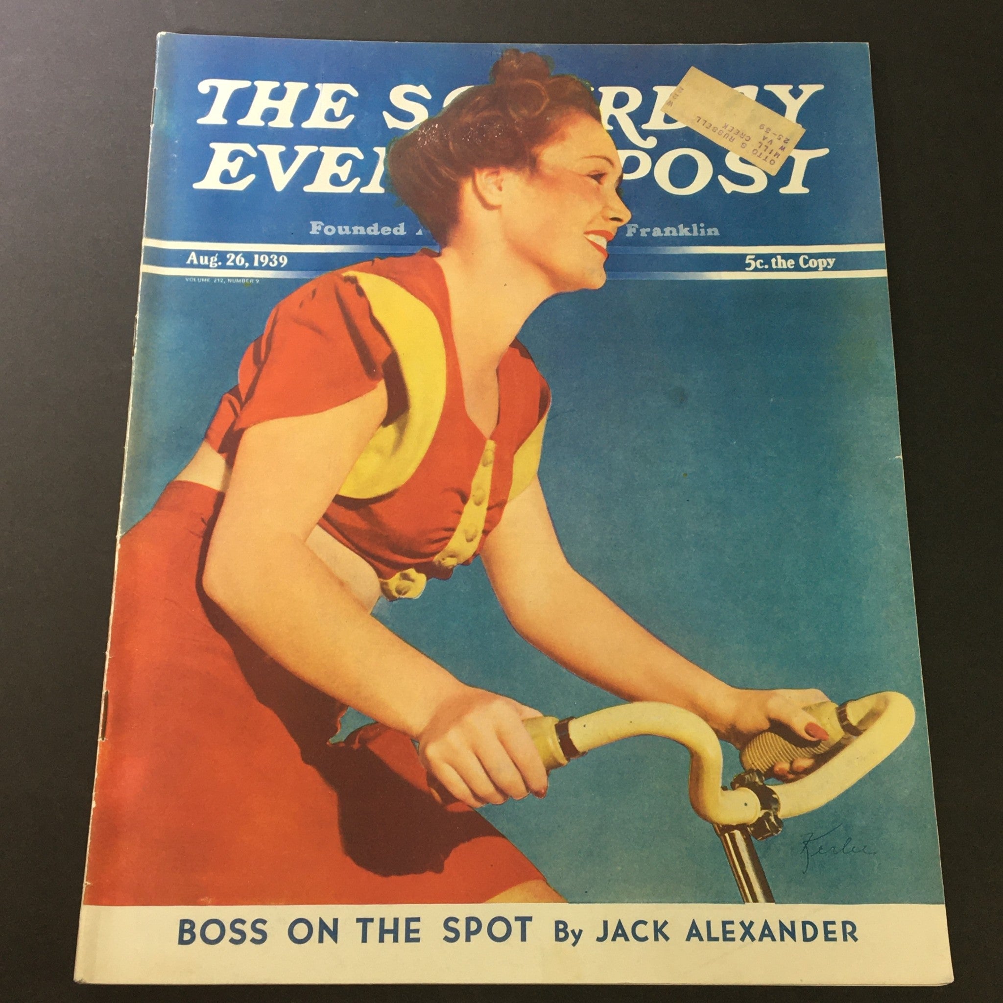 VTG The Saturday Evening Post August 26 1939 Boss on the Spot by Jack Alexander