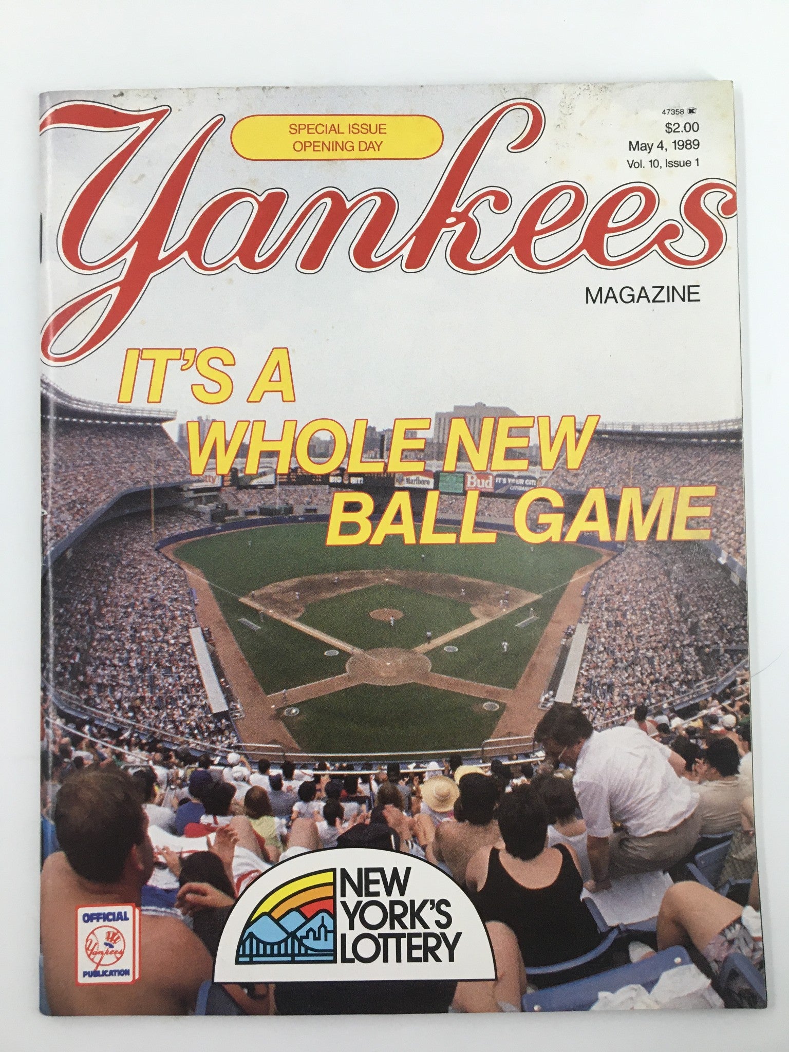 VTG Yankees Magazine May 4 1989 Rickey Henderson, Lefty Gomez No Label