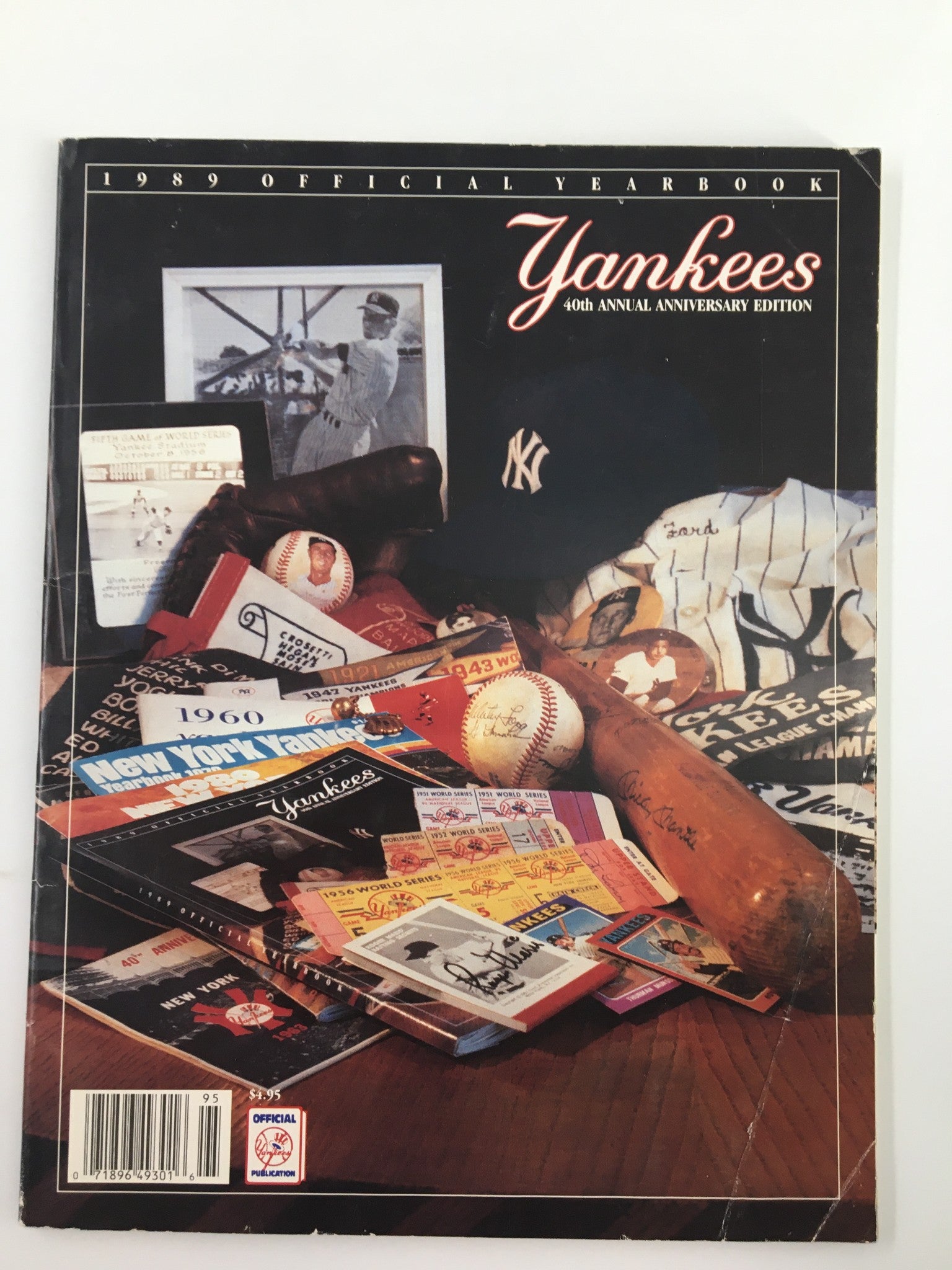 1989 Official Yearbook New York Yankees Reggie Jackson, Hensley Meulens No Label