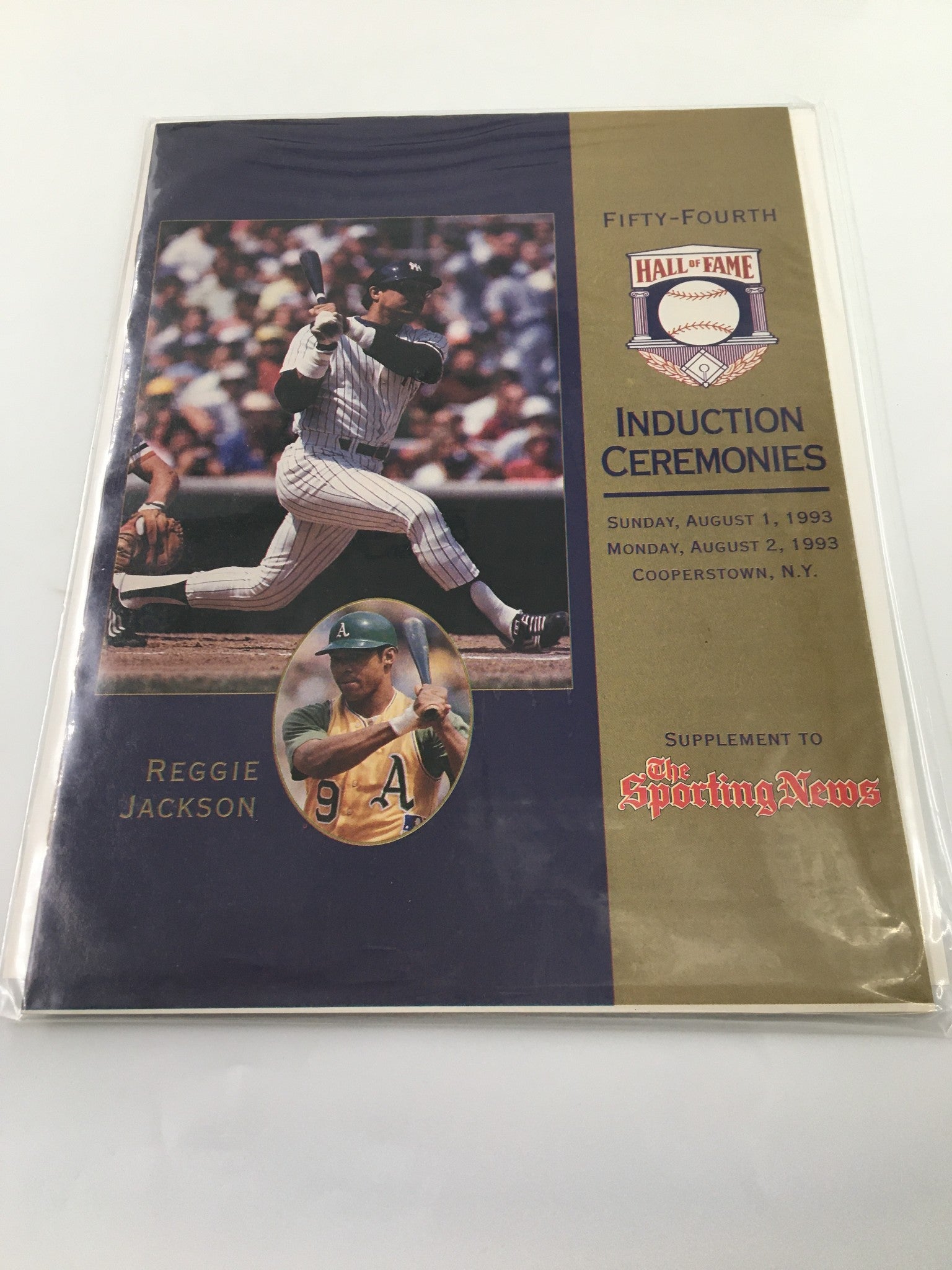 1993 The Sporting News Fifty-Fourth Annual Program Reggie Jackson No Label