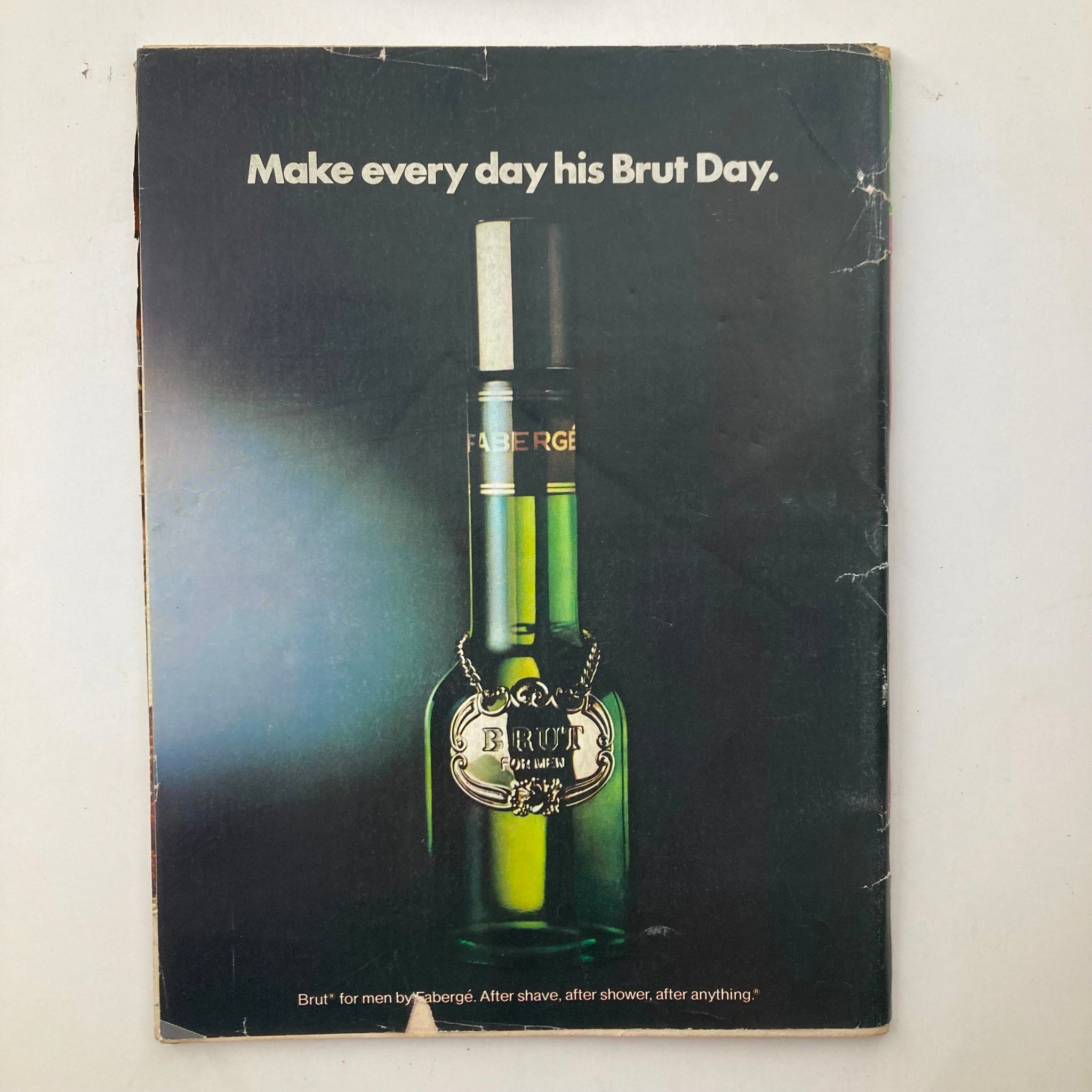 Back cover of the VTG People Extra Weekly Magazine November 24 1980 Vol 14 No. 21, showcasing a Fabergé advertisement for Brut aftershave.