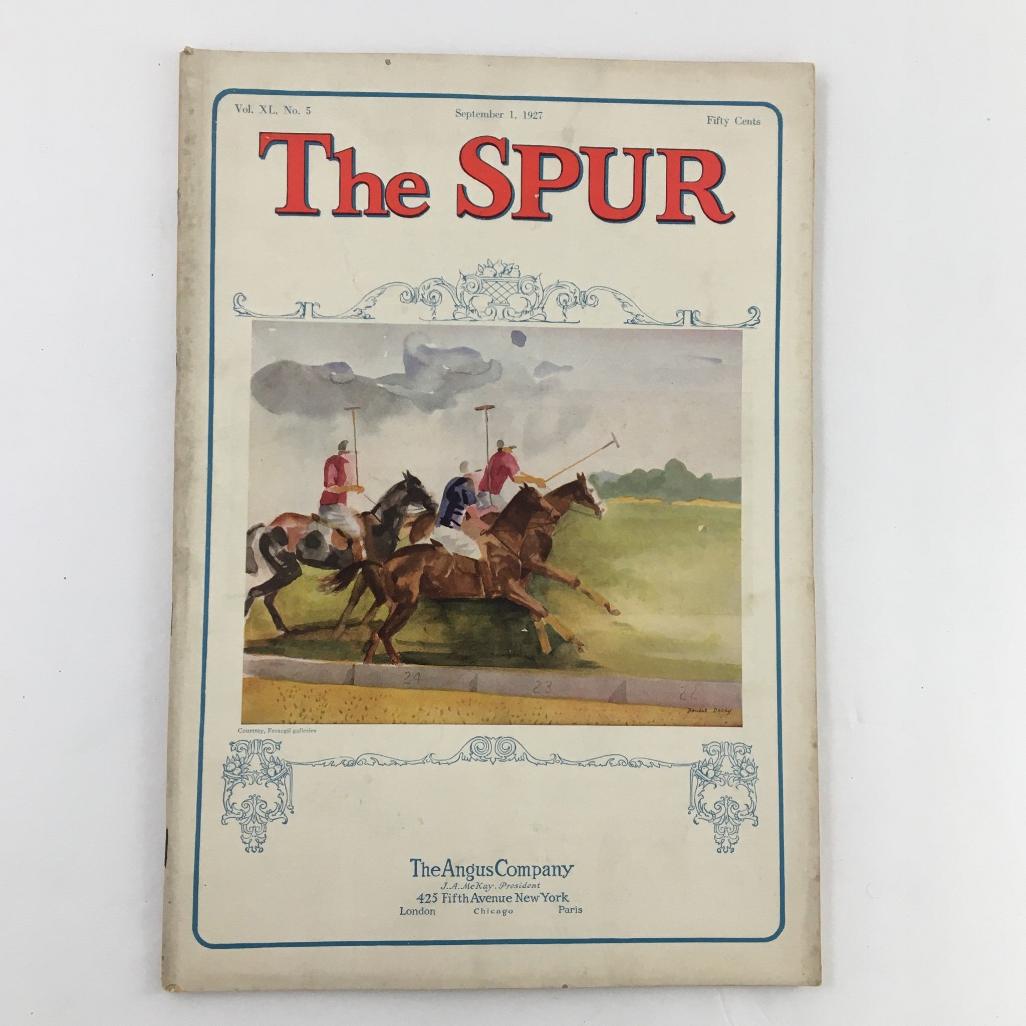 VTG The Spur Magazine September 1 1927 Fashionable Folk at Saratoga No Label