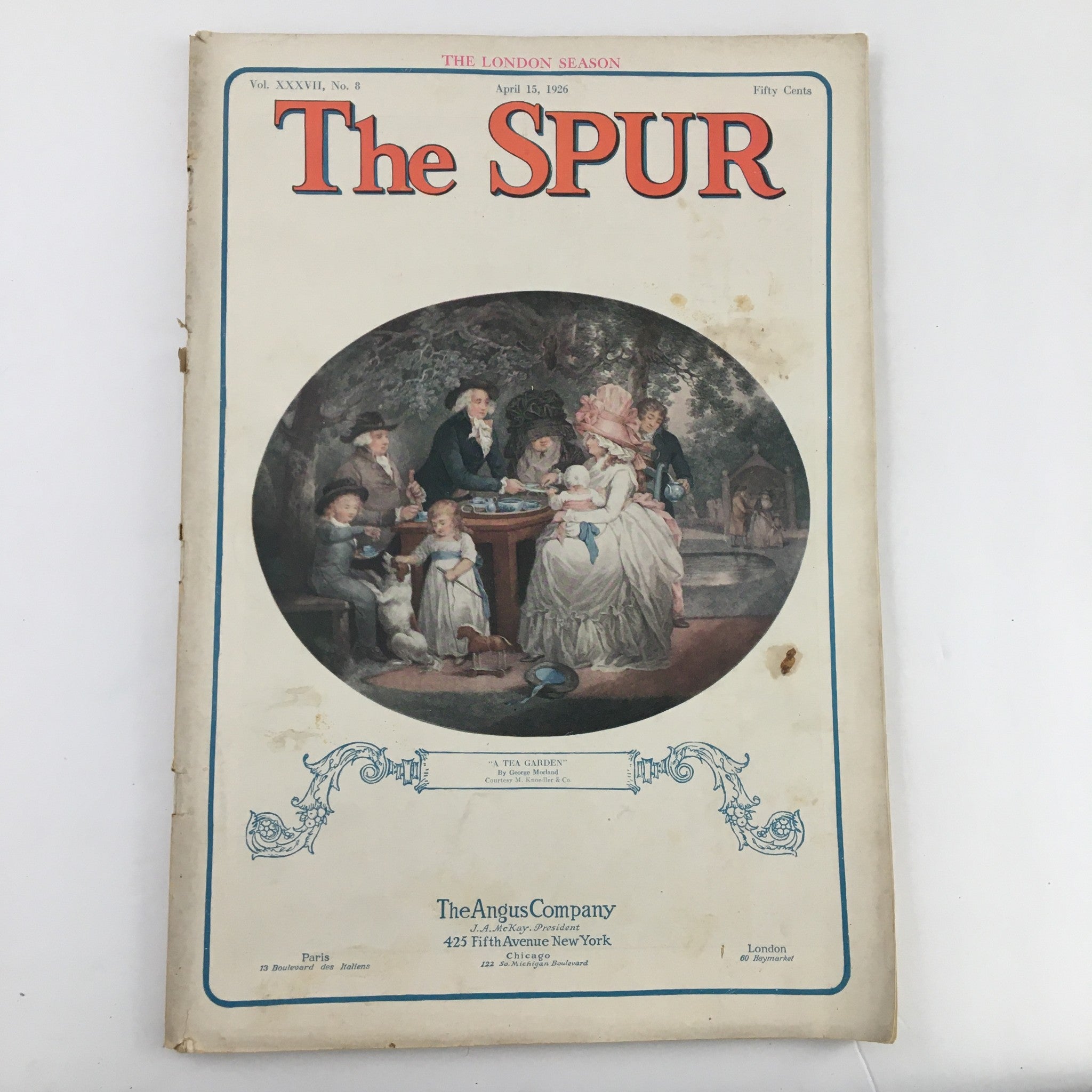 VTG The Spur Magazine April 15 1926 The Duchess De Richelieu No Label