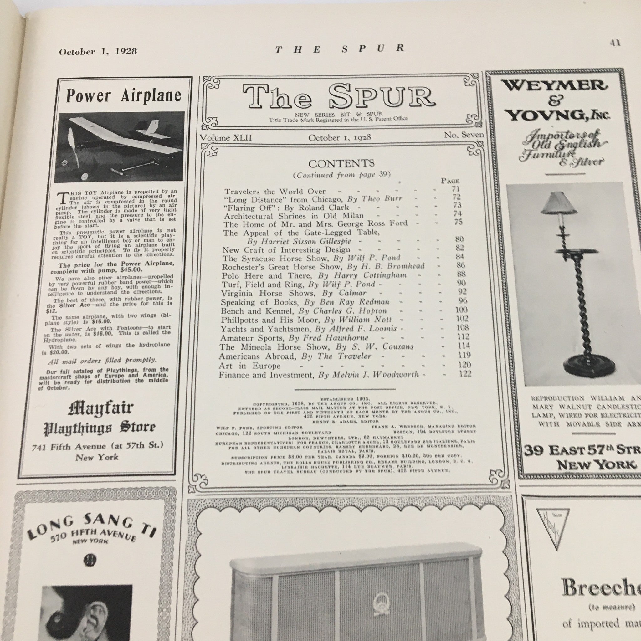 VTG The Spur Magazine October 1 1928 The Charm of Gleneagles No Label