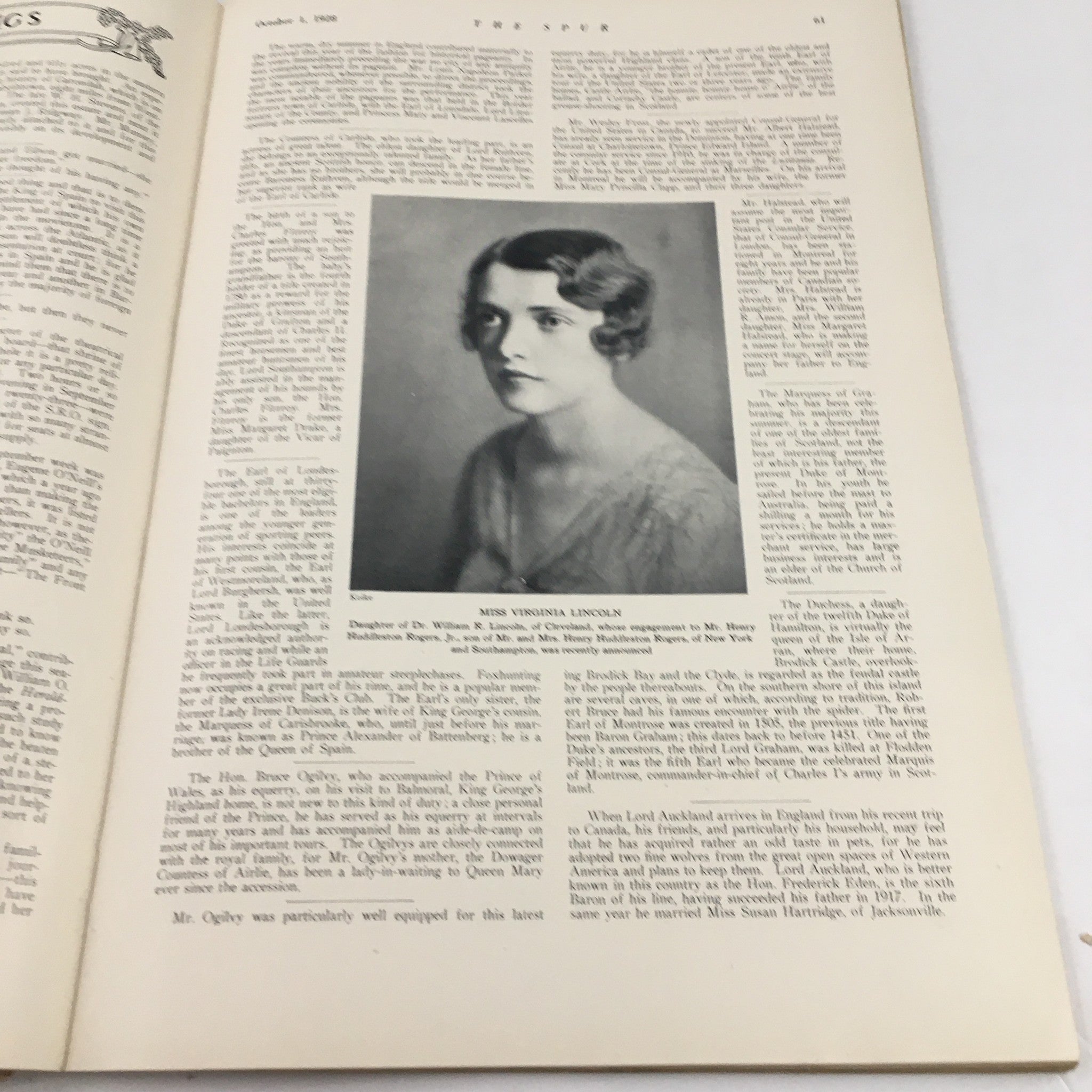 VTG The Spur Magazine October 1 1928 The Charm of Gleneagles No Label