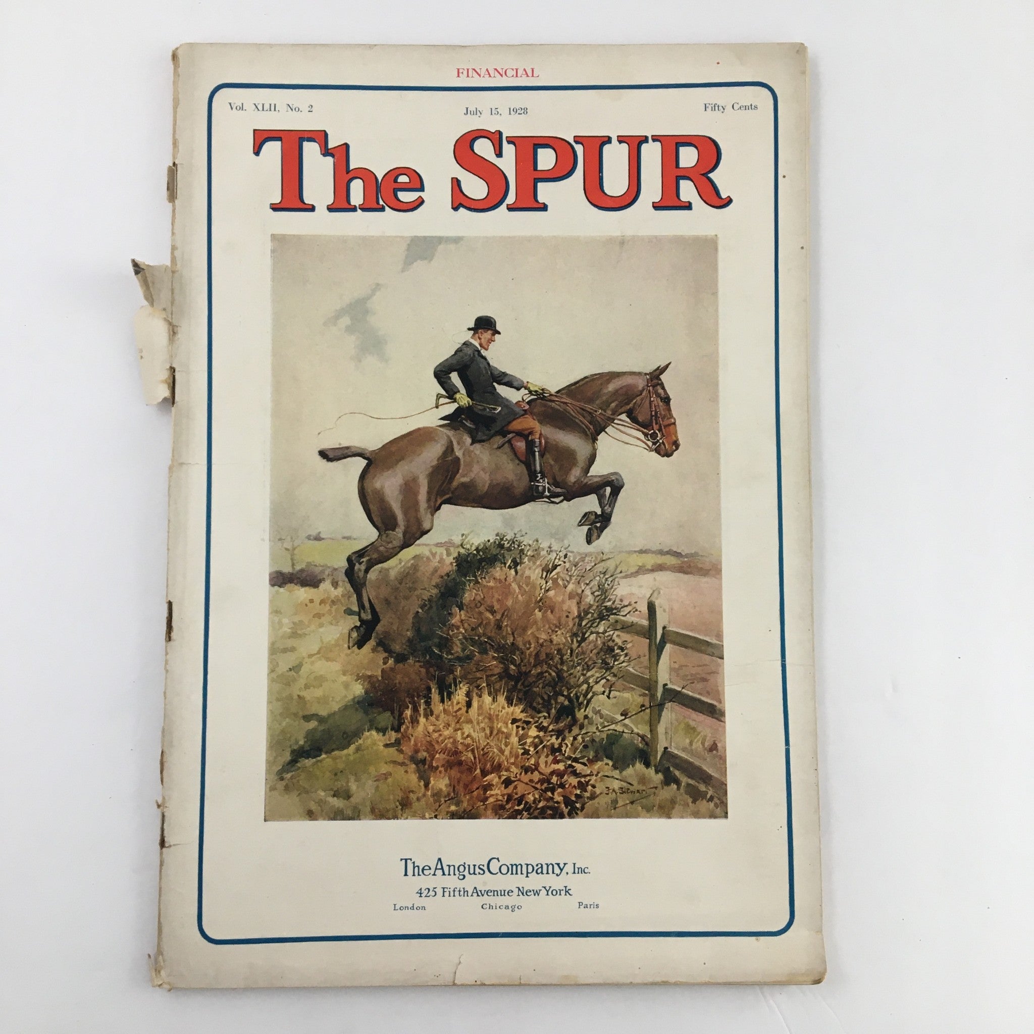 VTG The Spur Magazine July 15 1928 Looking Backward to Houston No Label